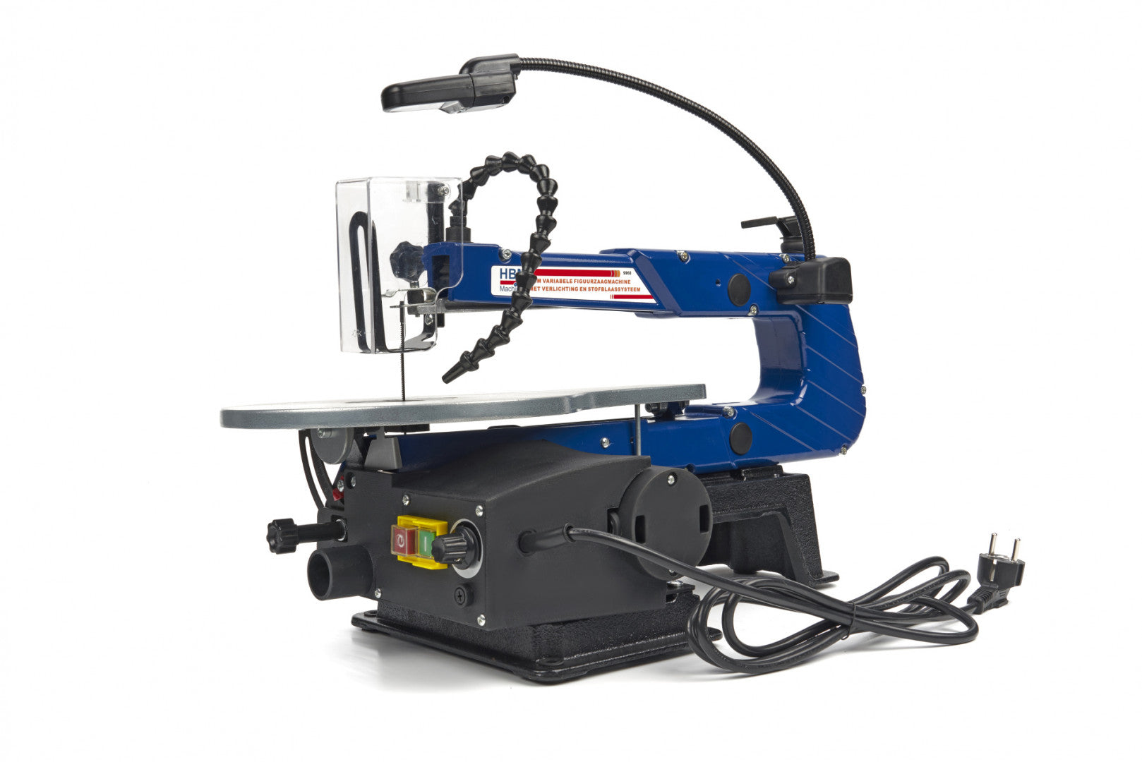 VERTIKÁLIS ASZTALI SZALAGFŰRÉSZ 120W LED LÁMPÁVAL HBM