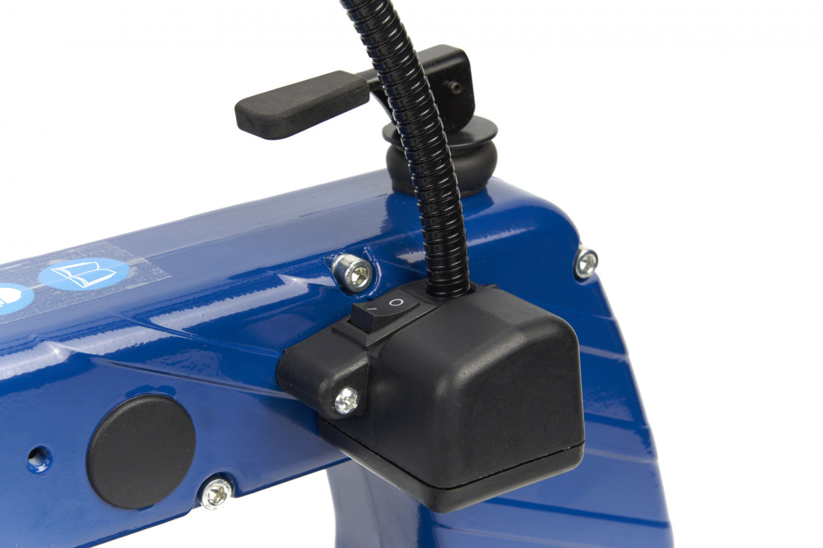 VERTIKÁLIS ASZTALI SZALAGFŰRÉSZ 120W LED LÁMPÁVAL HBM