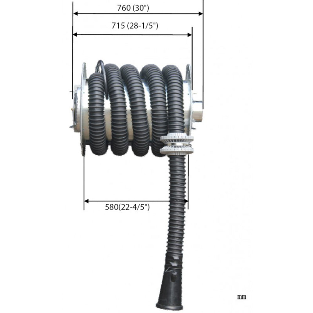 VENTILÁTOR NÉLKÜLI KIPUFOGÓGÁZ ELSZÍVÓ 8M 75MM