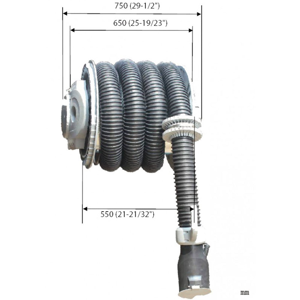 VENTILÁTOR NÉLKÜLI KIPUFOGÓGÁZ ELSZÍVÓ PRO 8M 100MM
