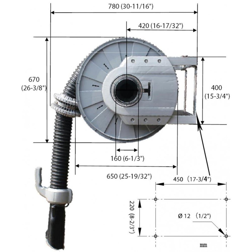 VENTILÁTOR NÉLKÜLI KIPUFOGÓGÁZ ELSZÍVÓ PRO 8M 75MM