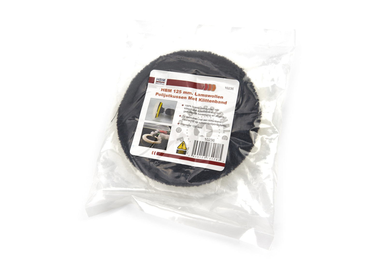 BÁRÁNYBŐR POLÍROZÓ KORONG 125MM HBM