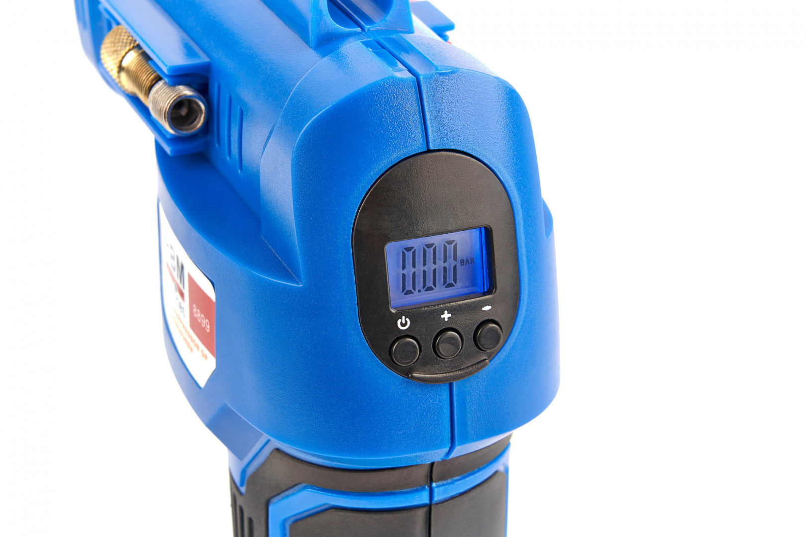 KERÉKFÚJÓ KOMPRESSZOR LED VILÁGÍTÁSSAL ÉS AKKUMULÁTORRAL 18V