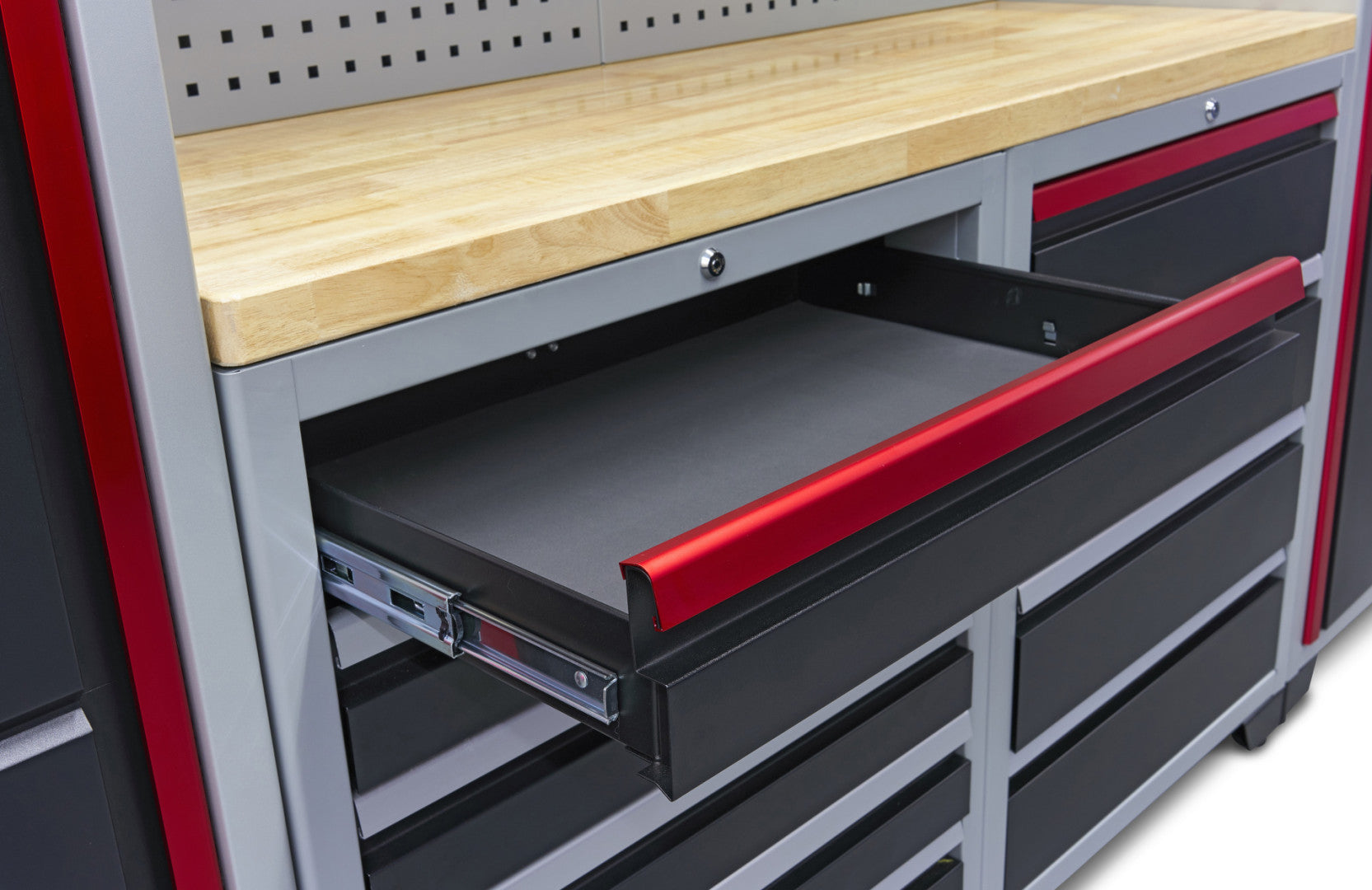 PROFESSZIONÁLIS FÉM SZERSZÁMOS SZEKRÉNY KÉSZLET 9 DB 263 X 51 X 204CM HBM