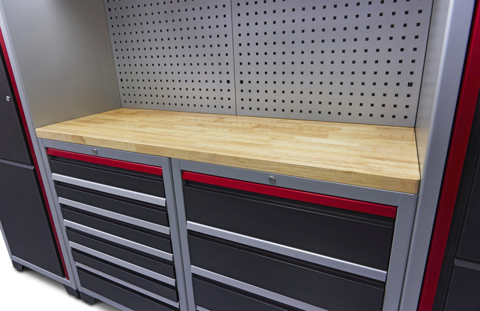 PROFESSZIONÁLIS FÉM SZERSZÁMOS SZEKRÉNY KÉSZLET 9 DB 263 X 51 X 204CM HBM