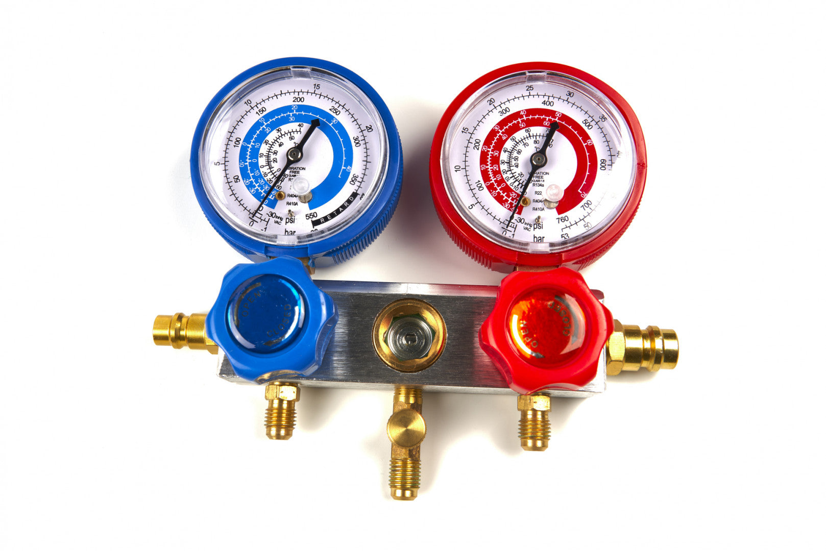 VÁKUUMSZIVATTYÚ PUMPA LÉGKONDICIONÁLÓHOZ DUPLA NYOMÁSMÉRŐVEL 60L/MIN HBM