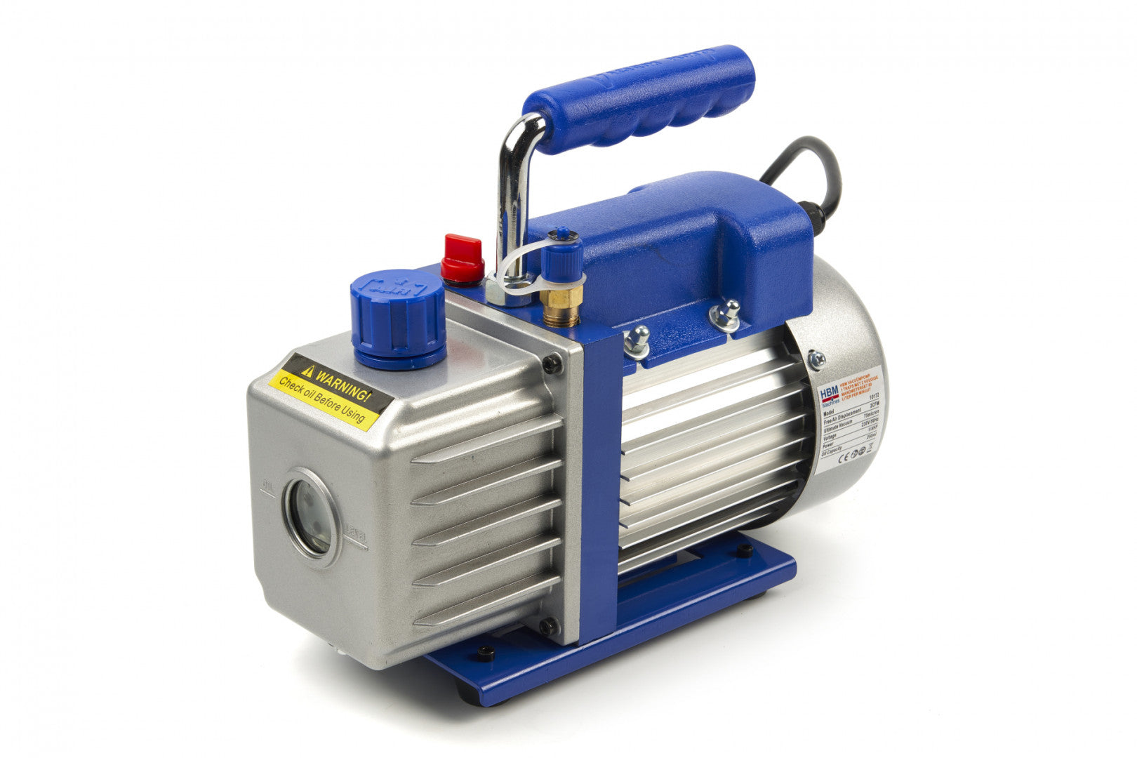 VÁKUUMSZIVATTYÚ PUMPA LÉGKONDICIONÁLÓHOZ DUPLA NYOMÁSMÉRŐVEL 60L/MIN HBM