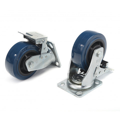 FORGÓ KERÉK FÉKKEL 150MM 350KG HBM