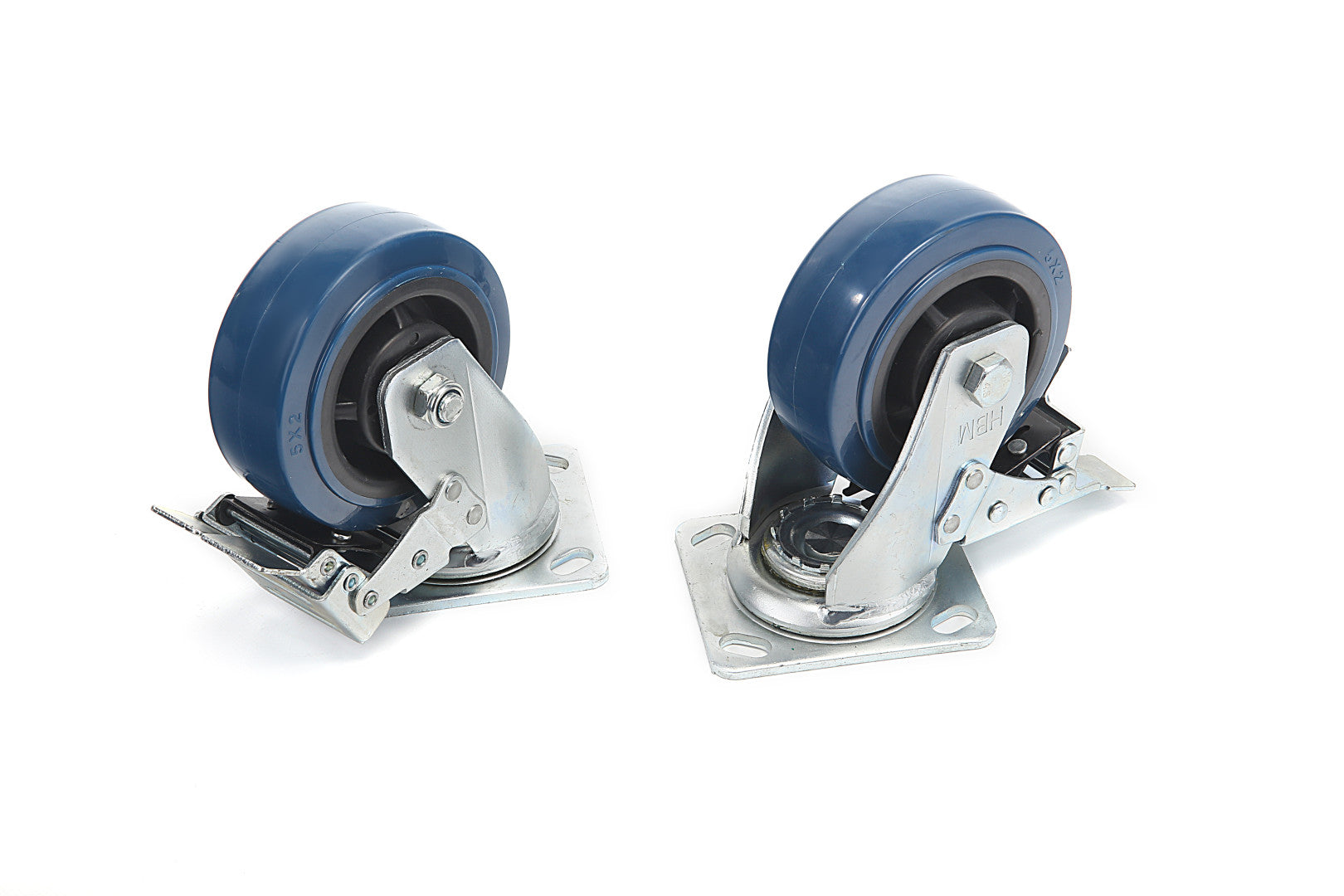 FORGÓ KERÉK FÉKKEL 150MM 350KG HBM