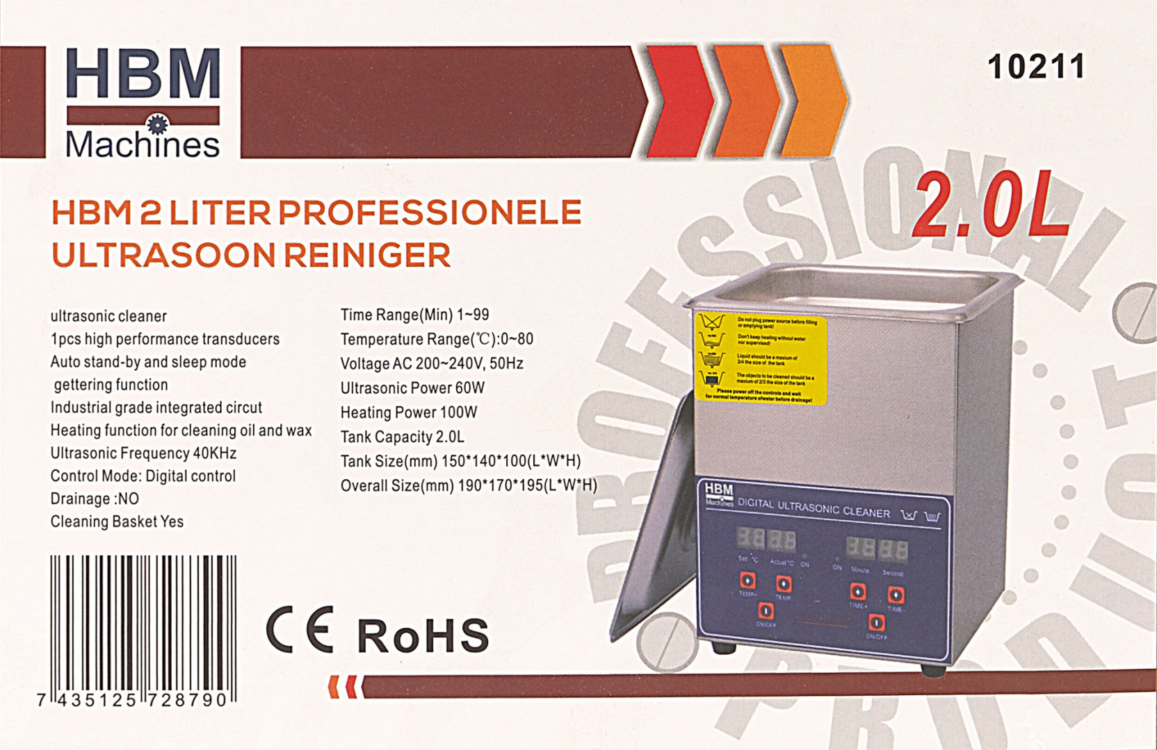 ULTRAHANGOS TISZTÍTÓ BERENDEZÉS 2L HBM