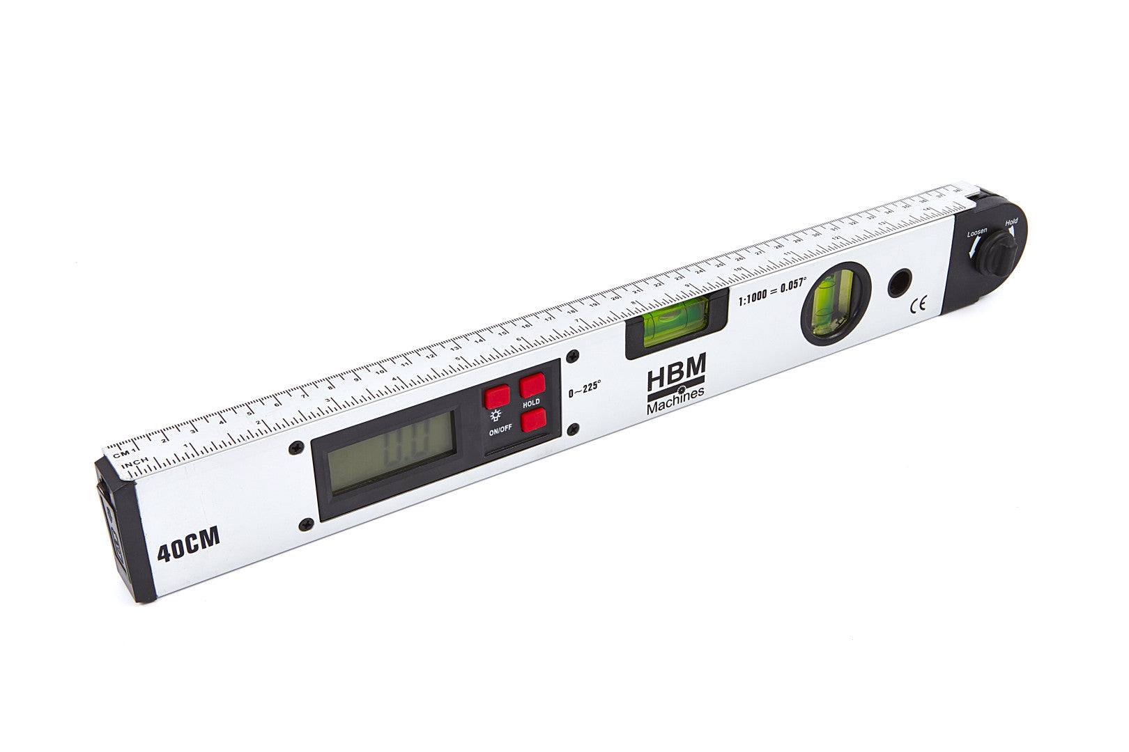 VÍZMÉRTÉK DIGITÁLIS SZÖGMÉRŐVEL 400MM HBM