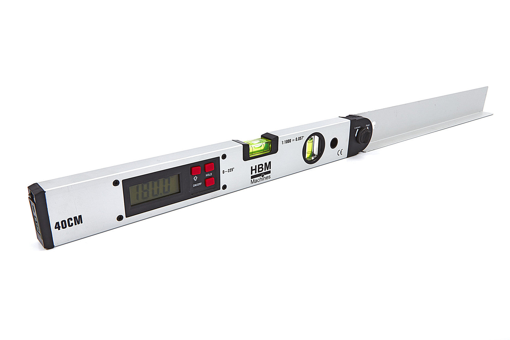 VÍZMÉRTÉK DIGITÁLIS SZÖGMÉRŐVEL 400MM HBM