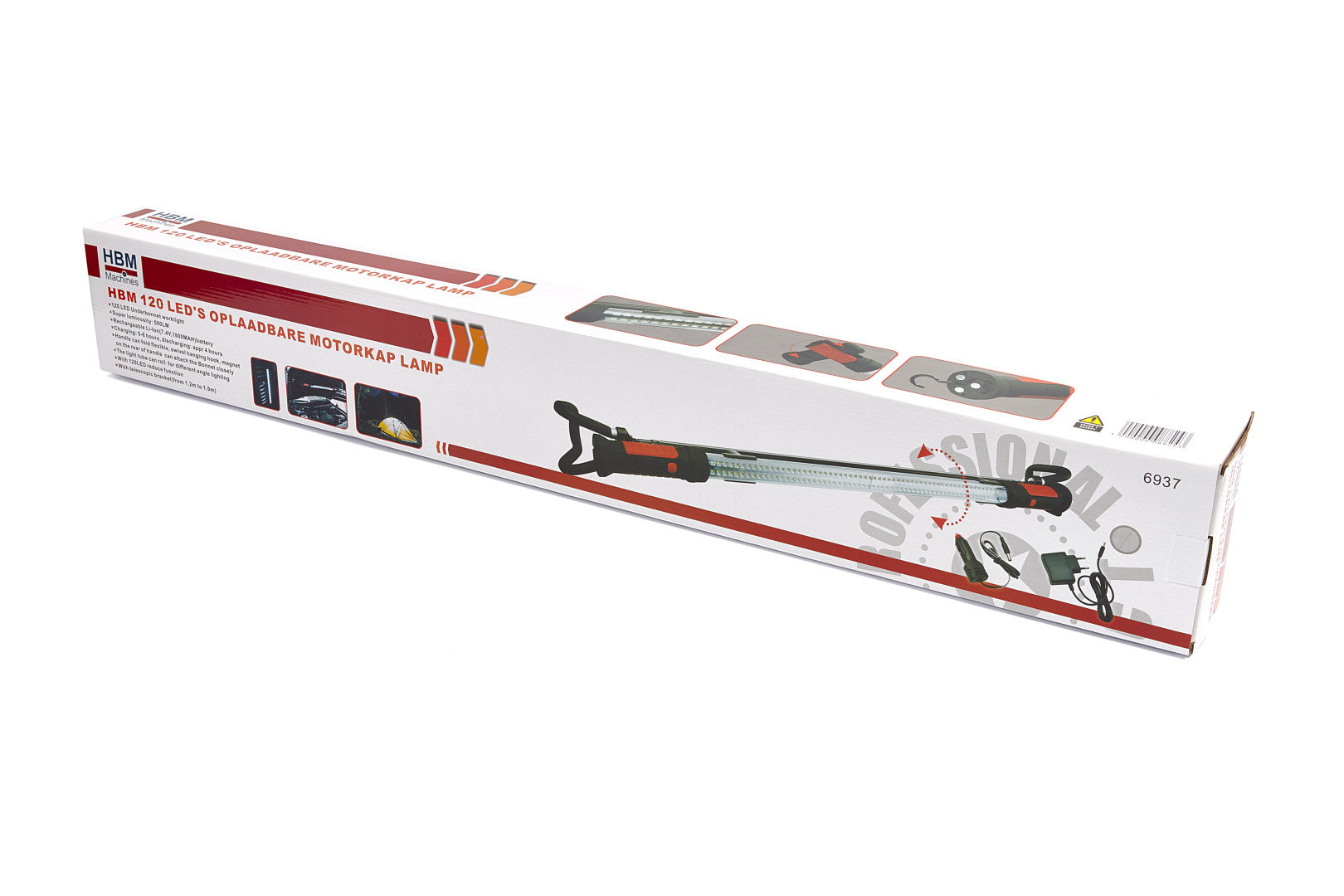 TÖLTHETŐ LED LÁMPA TELESZKÓPOS MOTORHÁZTETŐ TARTÓVAL HBM