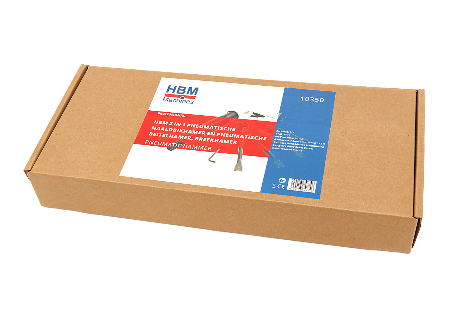 PNEUMATIKUS ROZSDAMENTESÍTŐ ÉS VÉSŐ 2 AZ 1-BEN HBM