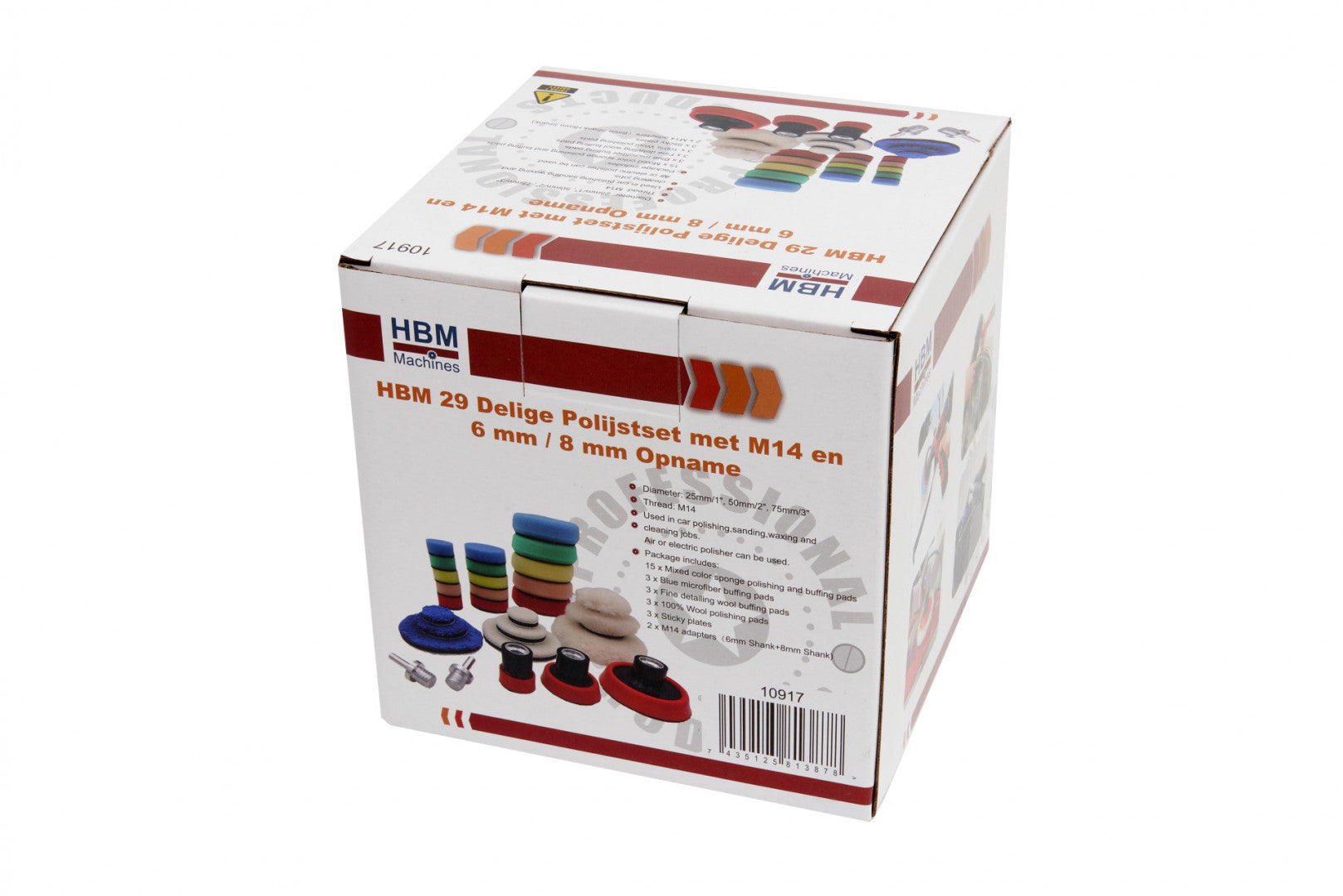 SZIVACS KÉSZLET POLÍROZÁSRA ÉS FÉNYEZÉSRE 25 / 50 / 75 MM 29 DB HBM