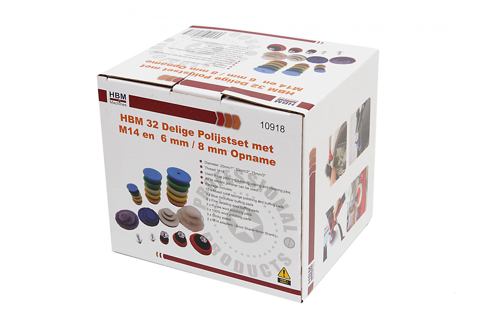 SZIVACS KÉSZLET POLÍROZÁSRA ÉS FÉNYEZÉSRE 25 / 50 / 75 MM 32 DB HBM