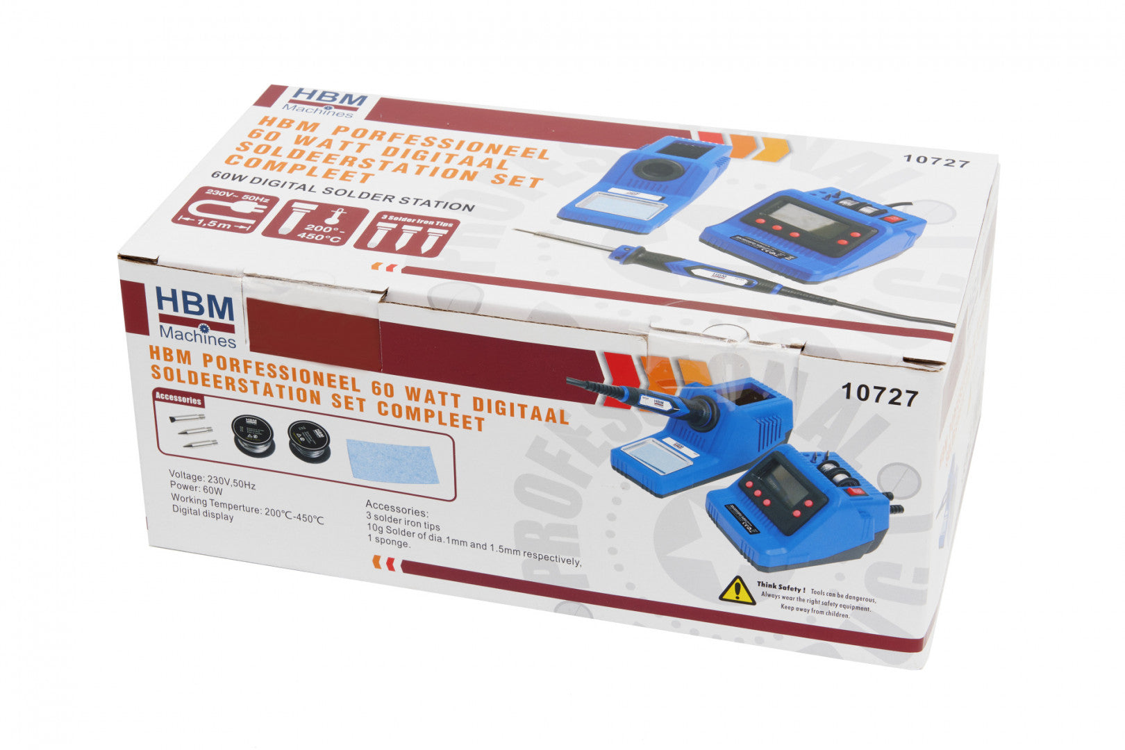 PROFESSZIONÁLIS DIGITÁLIS FORRASZTÓÁLLVÁNY 60W HBM