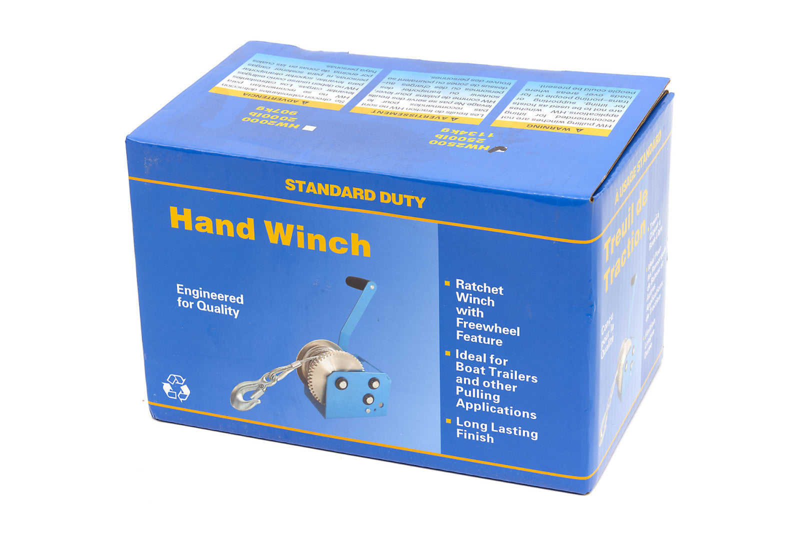 ACÉL KÁBELES KÉZI CSÖRLŐ 7.6M – 1130 KG HBM