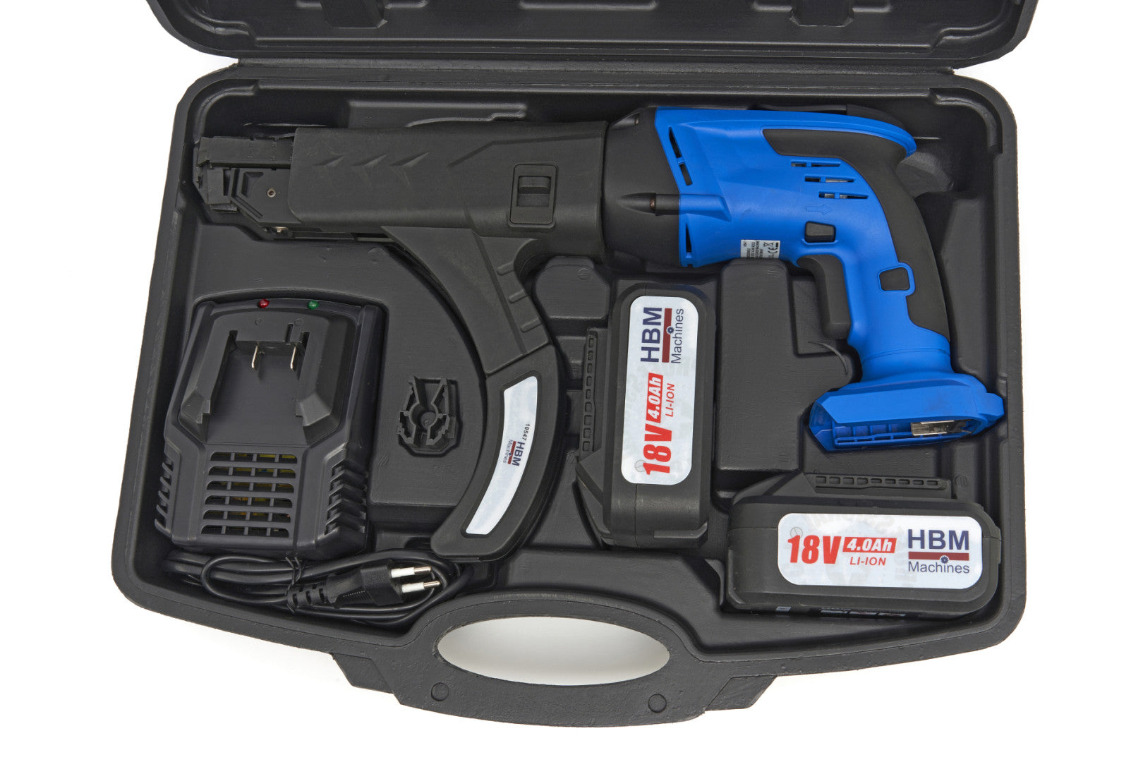 TÁRAS GIPSZKARTON CSAVAROZÓ AKKUMULÁTORRAL 9-55MM 18 V 4 AH HBM