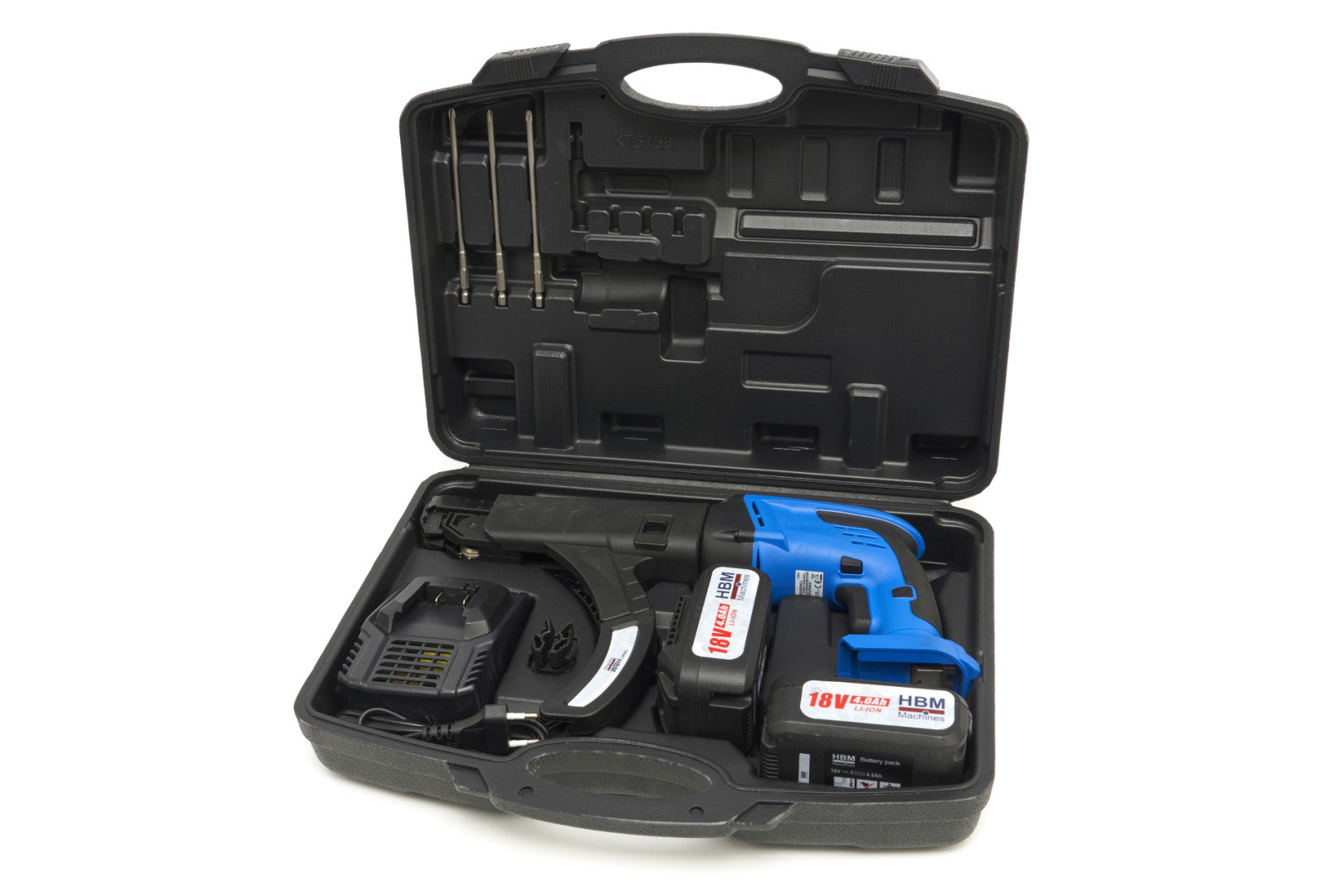 TÁRAS GIPSZKARTON CSAVAROZÓ AKKUMULÁTORRAL 9-55MM 18 V 4 AH HBM