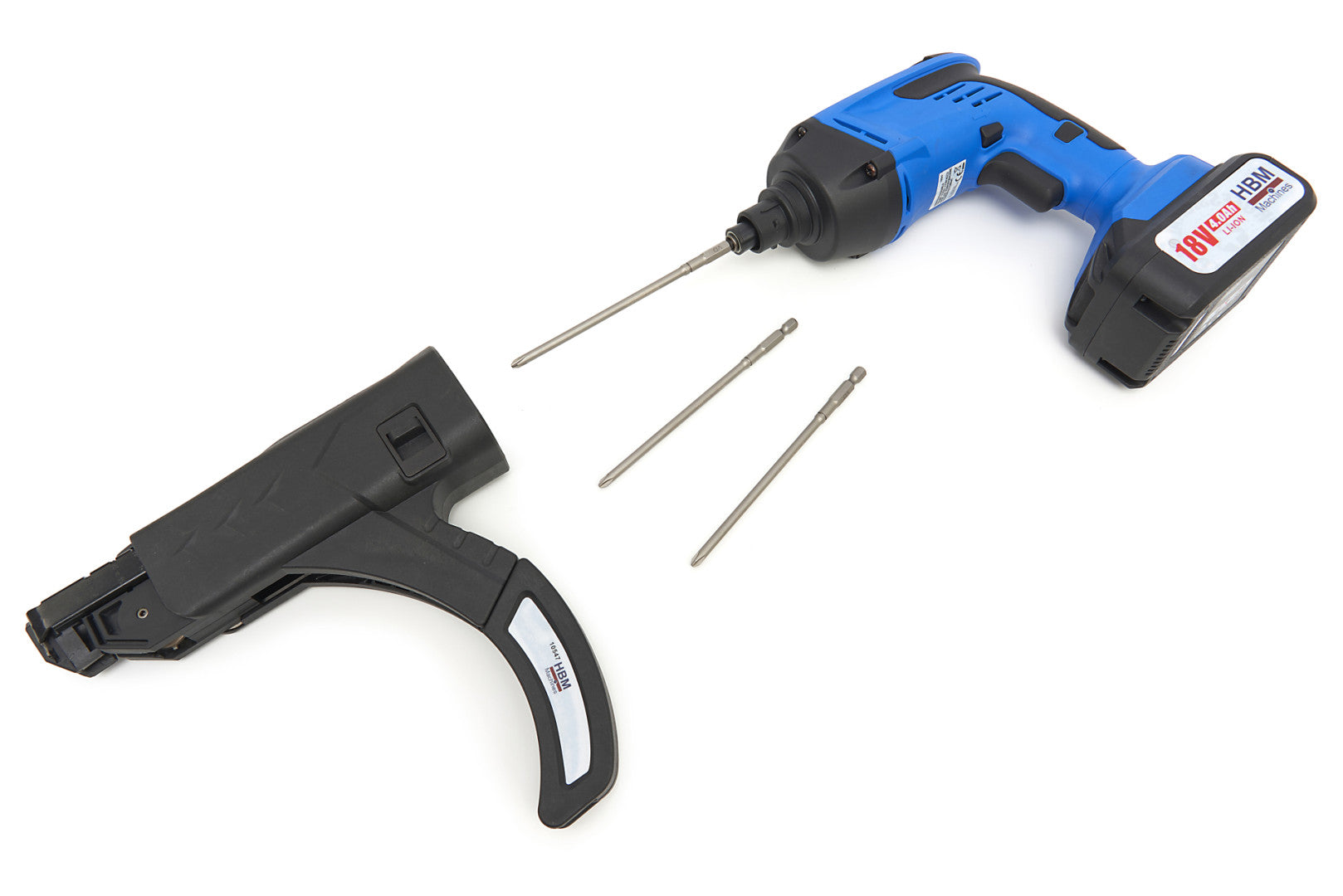 TÁRAS GIPSZKARTON CSAVAROZÓ AKKUMULÁTORRAL 9-55MM 18 V 4 AH HBM