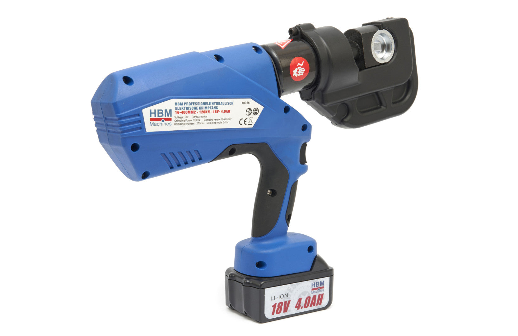 ELEKTROHIDRAULIKUS KÁBEL KRIMPELŐ AKKUMULÁTORRAL 4.0Ah 18V 16- 400MM2 120KN