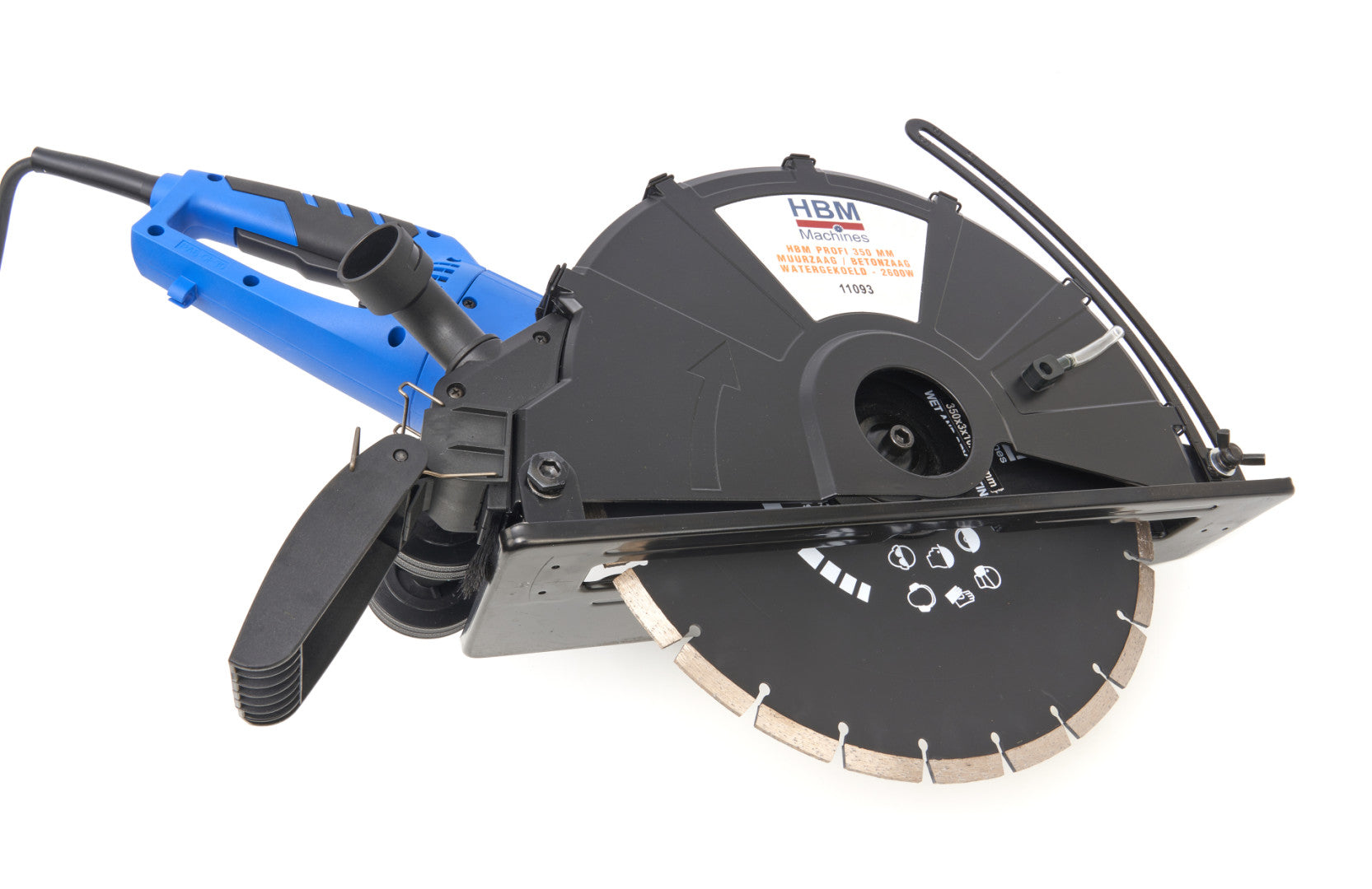 VÍZHŰTÉSES KÖRFŰRÉSZ BETONHOZ 2600W 350MM HBM