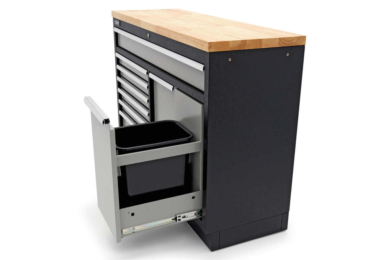 PROFESSZIONÁLIS SZERSZÁMOS SZEKRÉNY MUNKALAPPAL 136CM 9 TÁROLÓVAL HBM