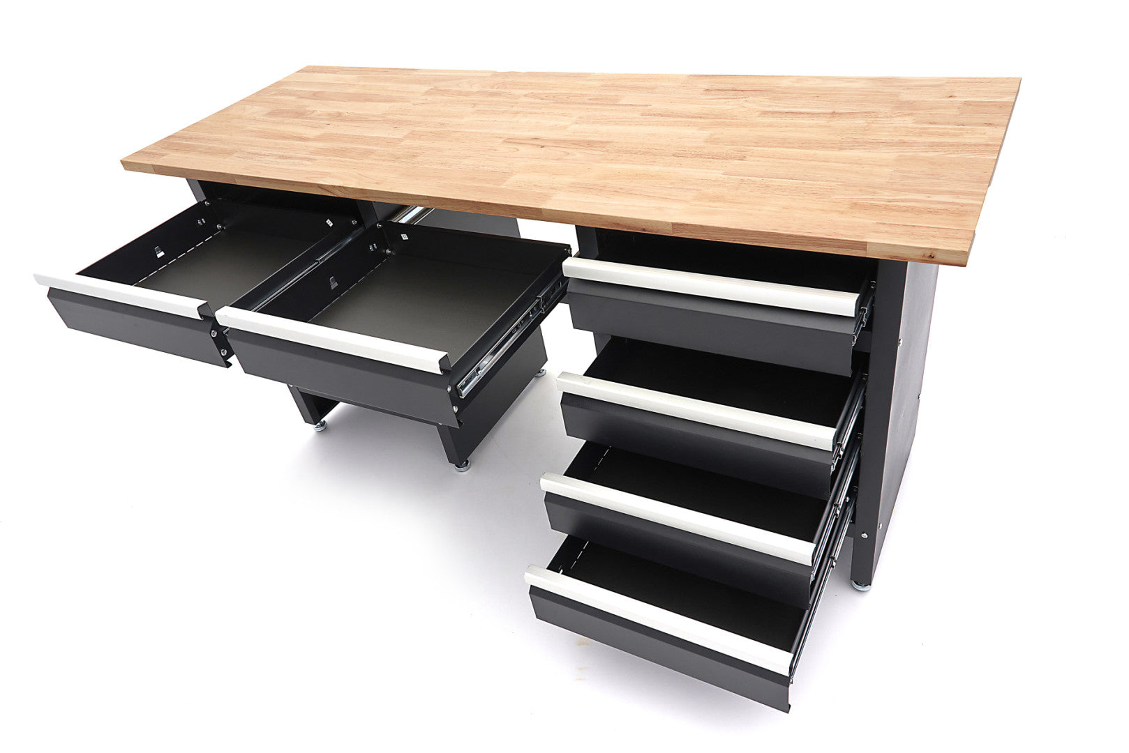 FÉM SZERSZÁMOS SZEKRÉNY KEMÉNYFA MUNKALAPPAL 171CM 1 AJTÓVAL 6 FIÓKKAL HBM MACHINES PREMIUM, HOLLANDIA