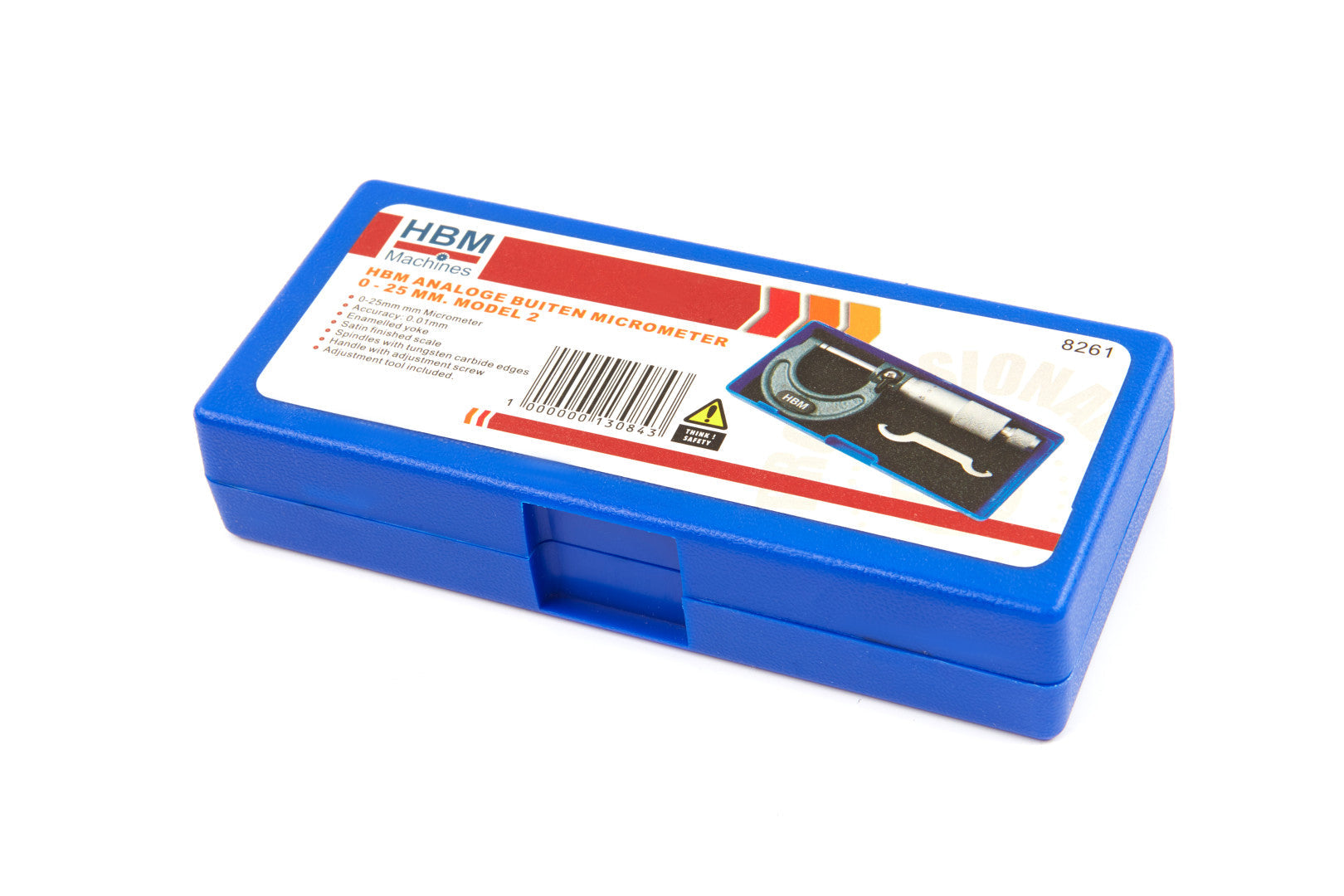 KÜLSŐ MIKROMÉTER 0 – 25 MM HBM 2 TÍPUS