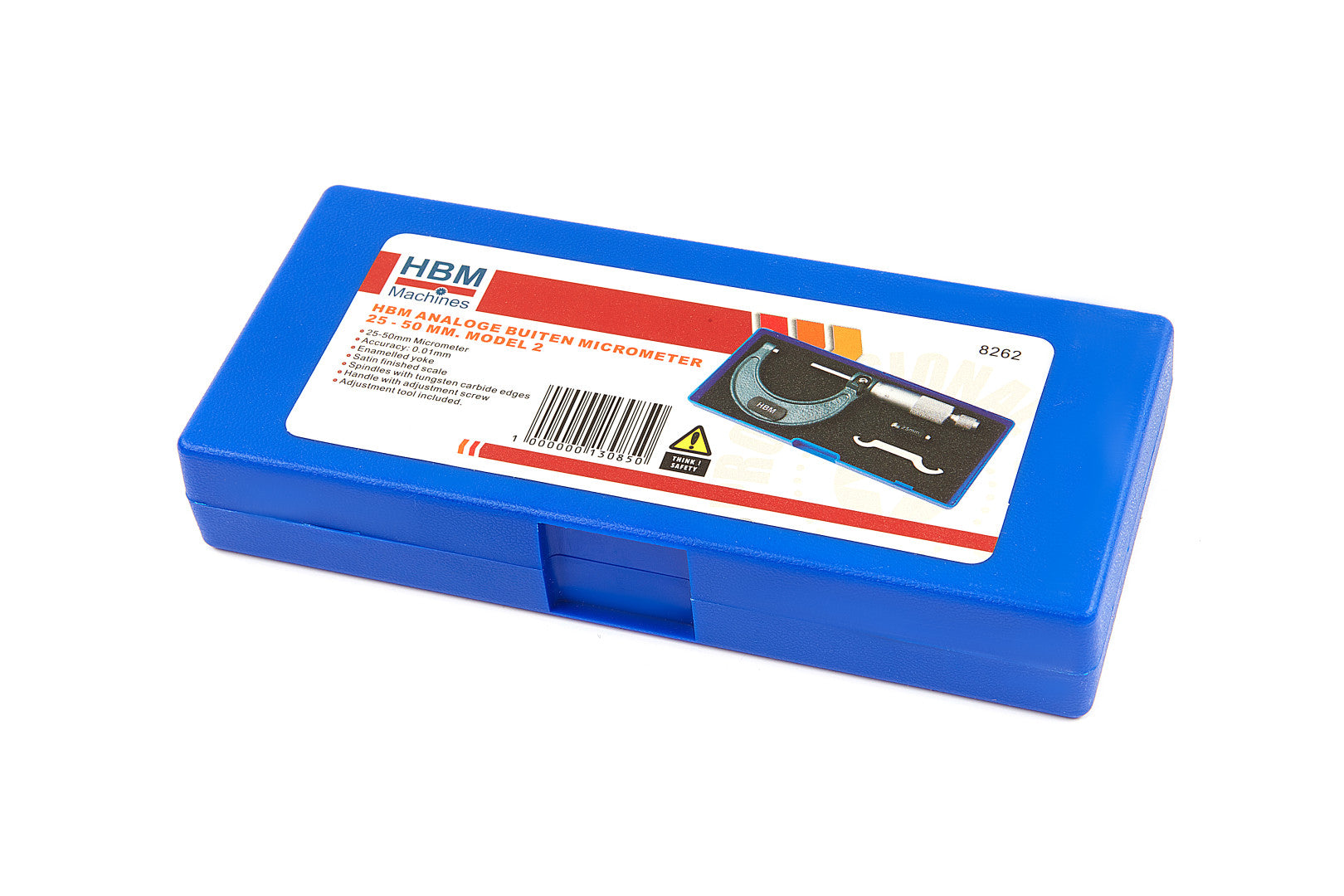 KÜLSŐ MIKROMÉTER 0 – 25 MM HBM 2 TÍPUS