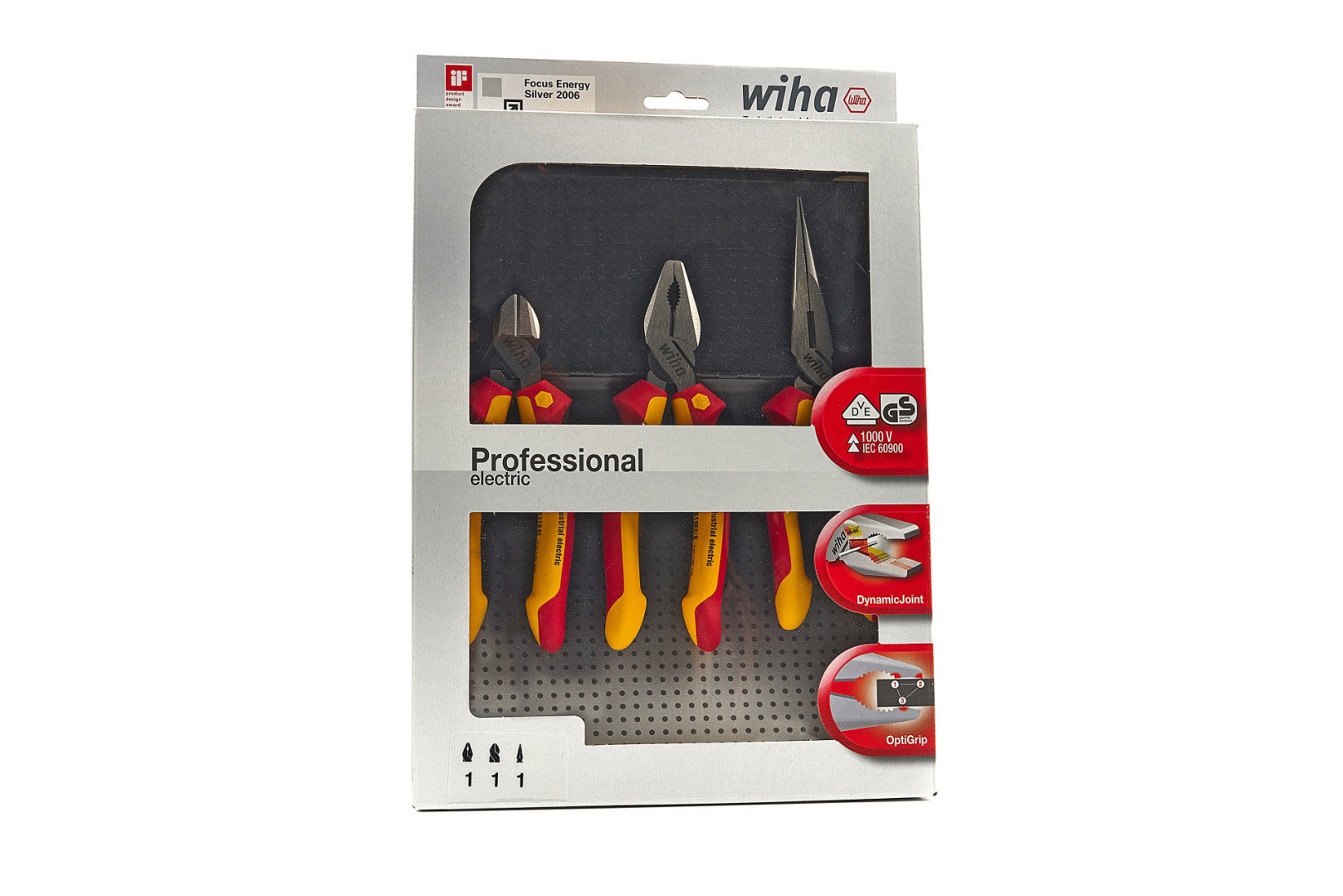 SZIGETELT VILLANYSZERELŐ FOGÓ KÉSZLET VDE WIHA