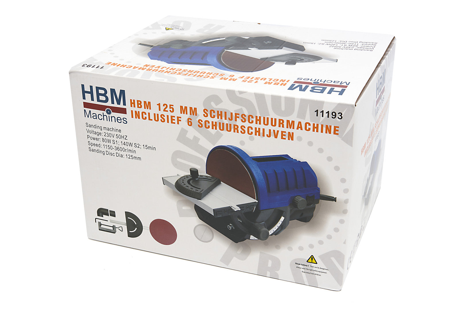 TÁRCSÁS CSISZOLÓ 125 MM HBM