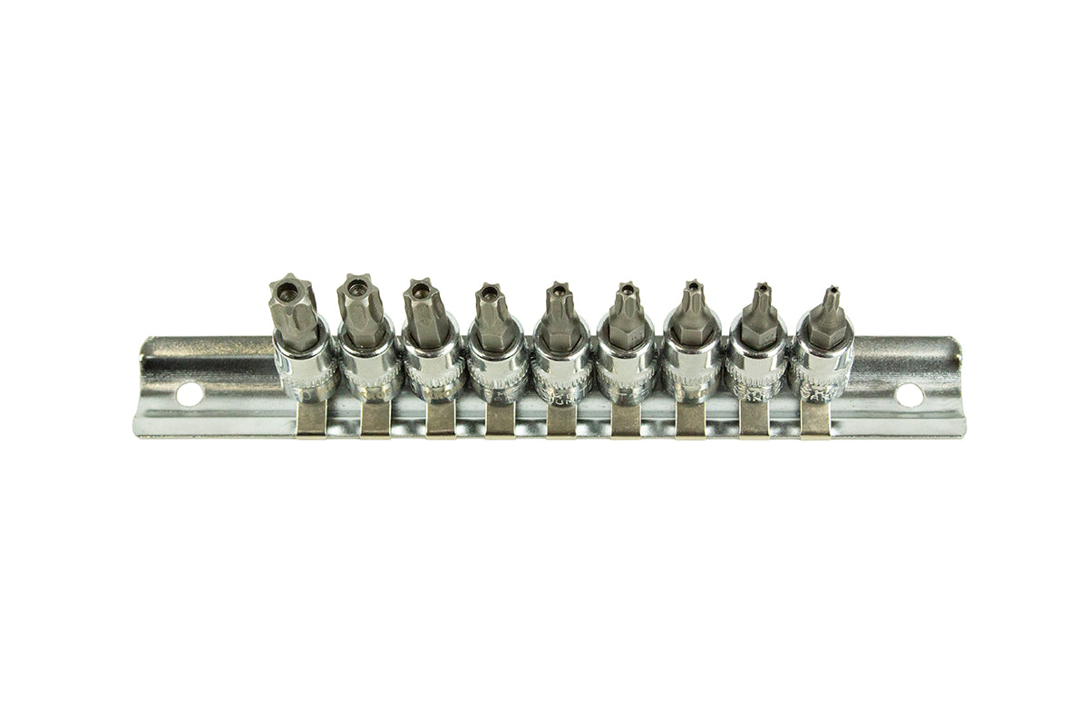 TORX KÉSZLET 1/4" 9 DB T10-T50 KROFTOOLS