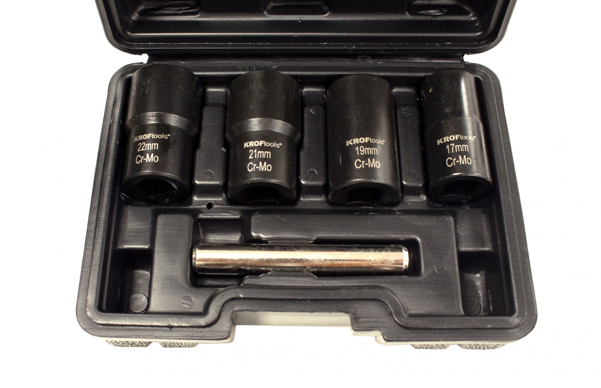 SÉRÜLT CSAVAR ELTÁVOLÍTÓ DUGÓKULCS KÉSZLET 1/2" 5DB 17-22MM KROFTOOLS