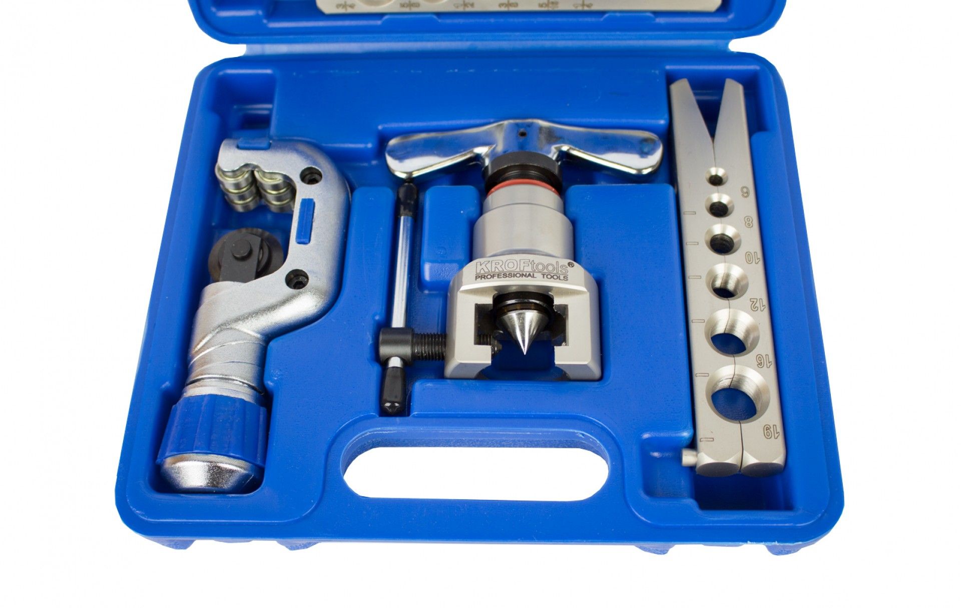 PROFESSZIONÁLIS ALUMÍNIUM RÉZ SÁRGARÉZ CSŐ VÁGÓ KÉSZLET KROFTOOLS