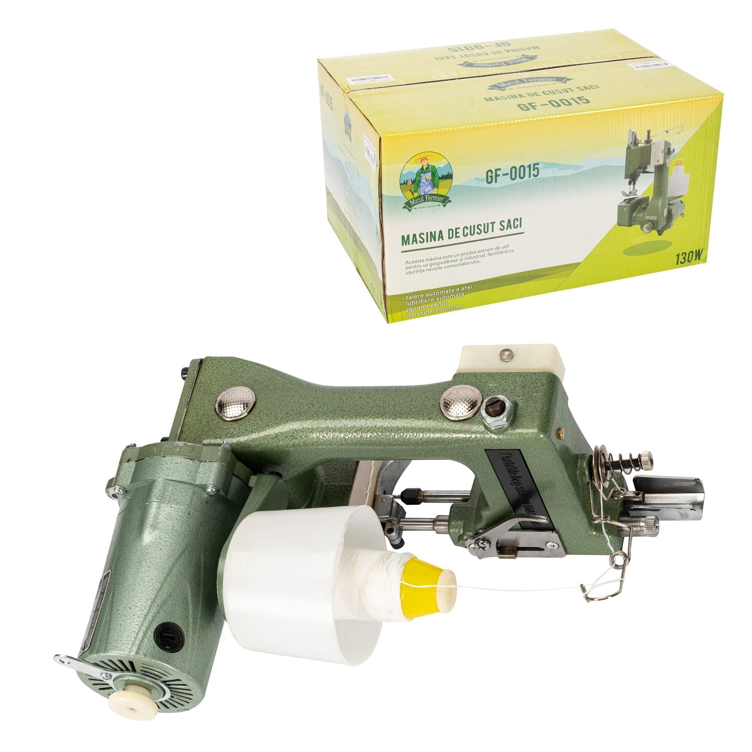 Hordozható zsákvarró gép, 130W