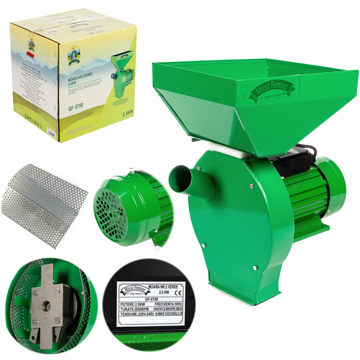 ELEKTROMOS GABONA ÖRLŐ MALOM 2.5KW, 3-AS TÍPUS GB10872