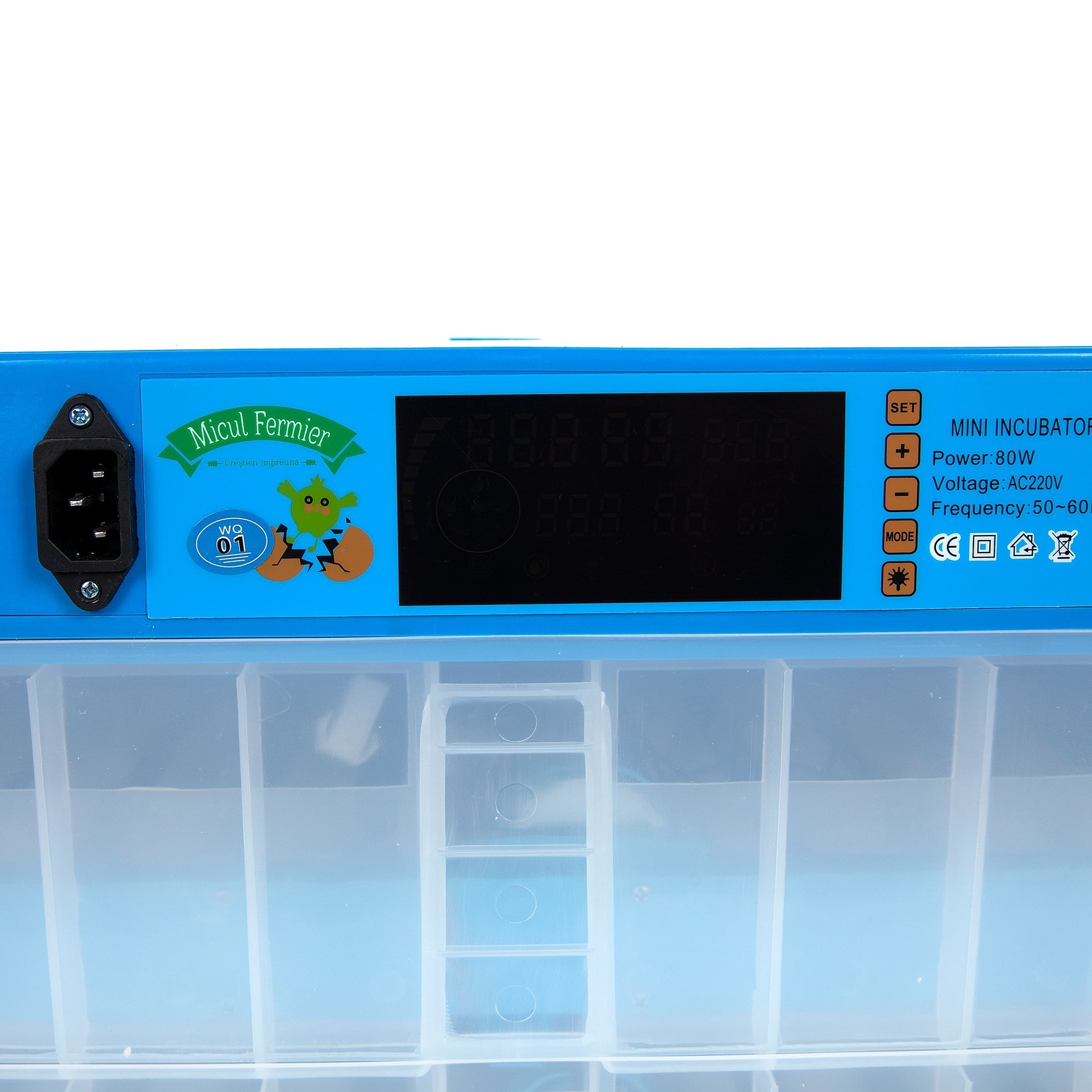 Automatikus inkubátor 128 tojáshoz, 2 emeletes 80W