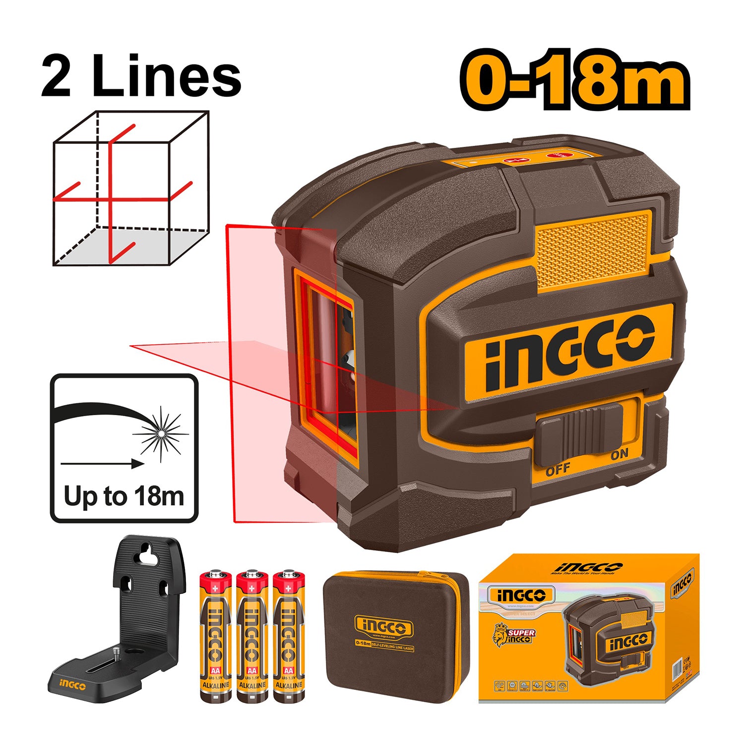 LÉZERES SZINTEZŐ 0-18 M INGCO