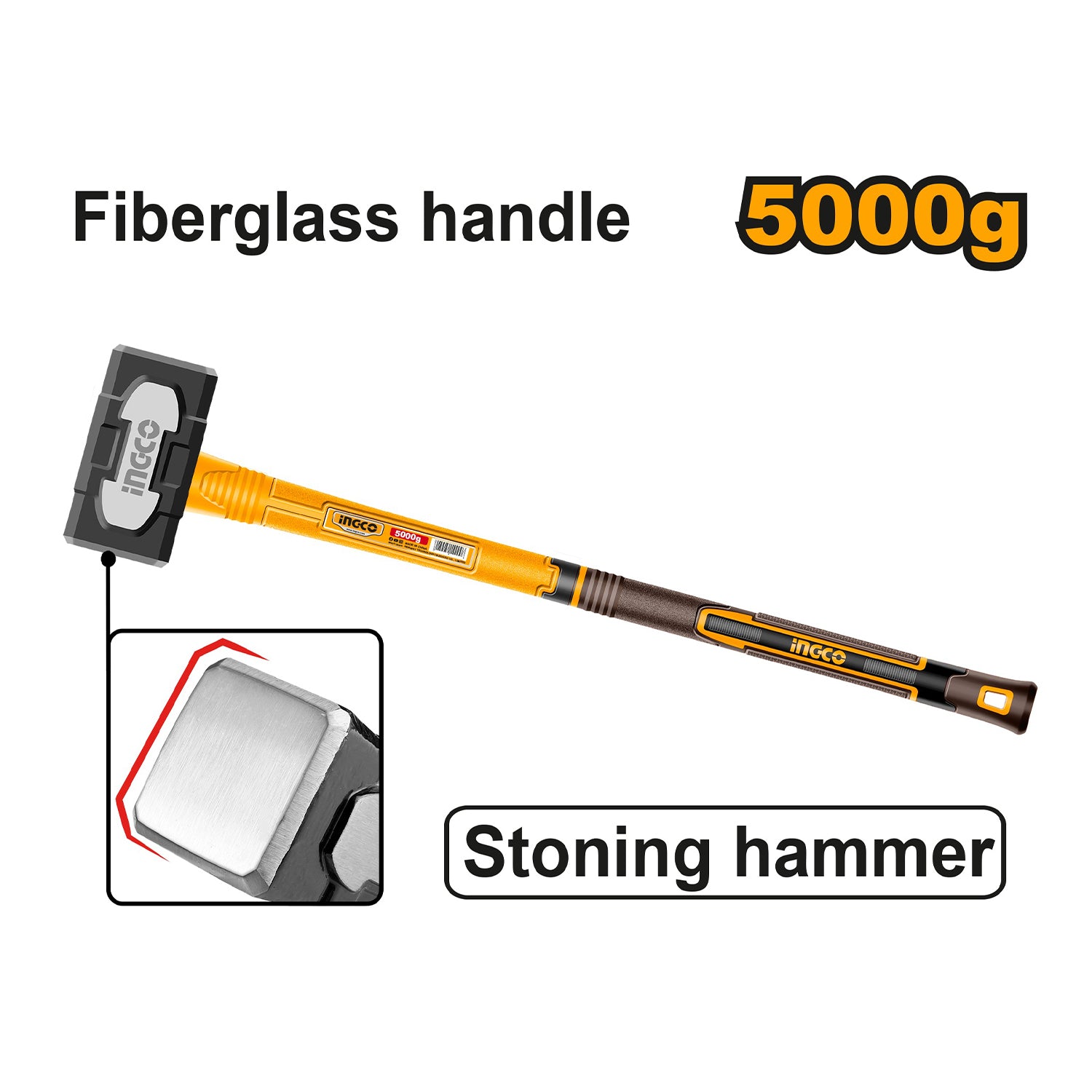 BONTÓKALAPÁCS ÜVEGSZÁLAS NYÉLLEL 5 KG