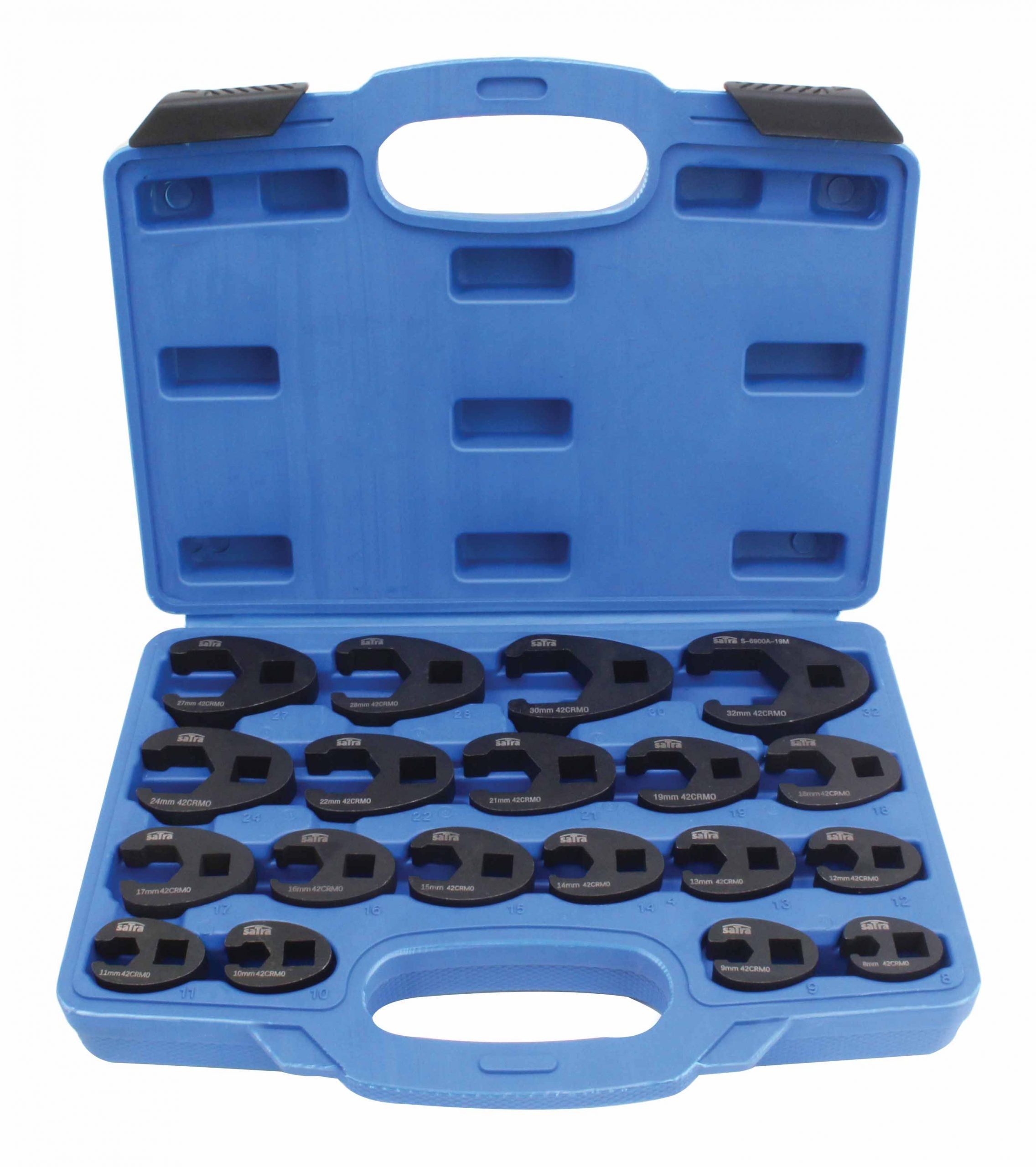 HOLLANDER - ÜZEMANYAG ÉS FÉK VEZETÉK SZERELŐ KULCS KÉSZLET 19 DB 8-32 MM SATRA