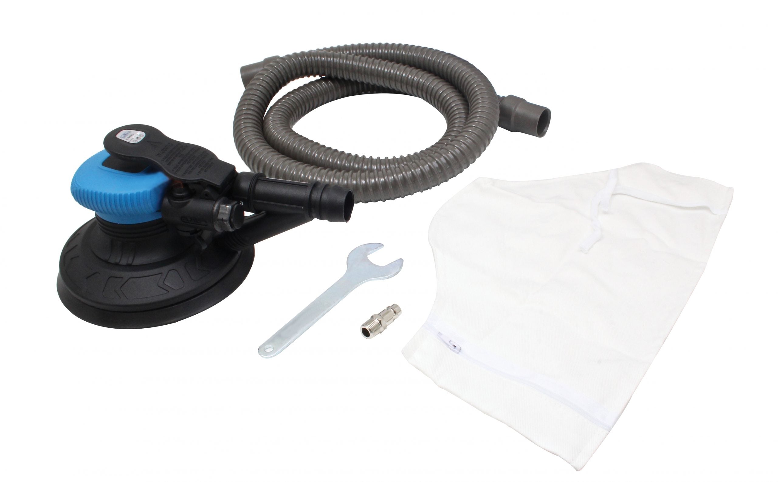 PNEUMATIKUS EXCENTRIKUS CSISZOLÓ PORGYŰJTŐ ZSÁKKAL 150 MM SATRA