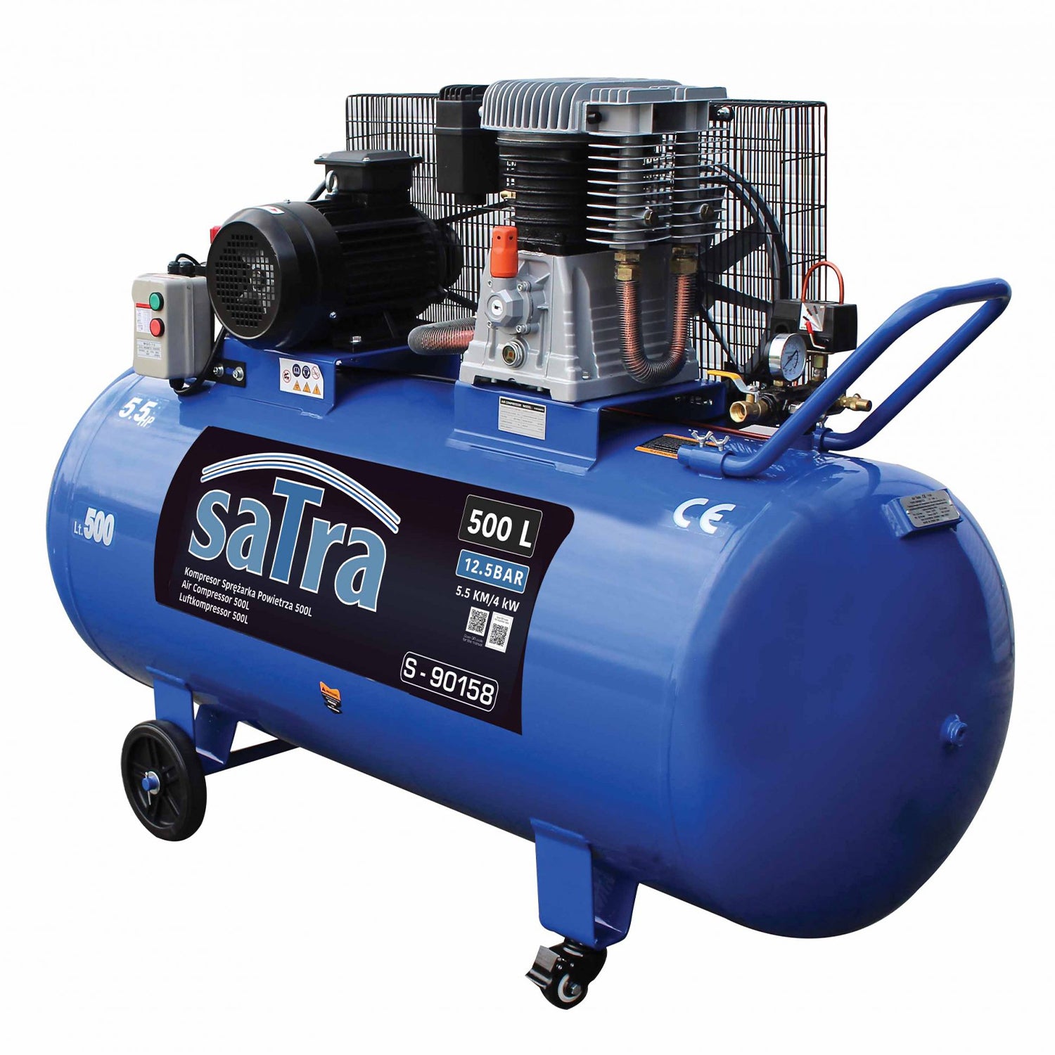 LÉGKOMPRESSZOR 500L 4KW 5.5 LE 380V SATRA