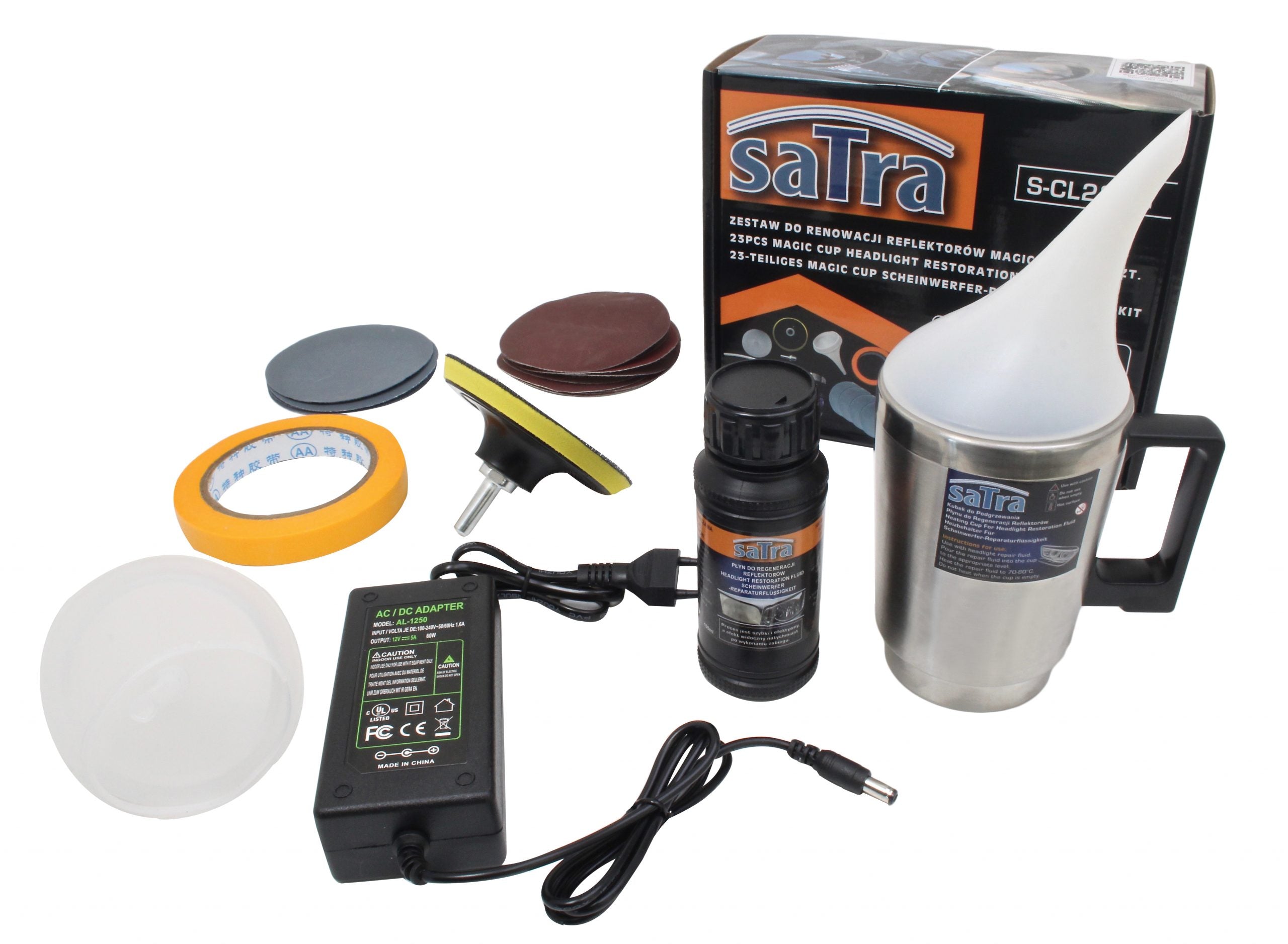 FÉNYSZÓRÓ HELYREÁLLÍTÓ KÉSZLET FOLYÉKONY POLIMERREL 23 DB SATRA