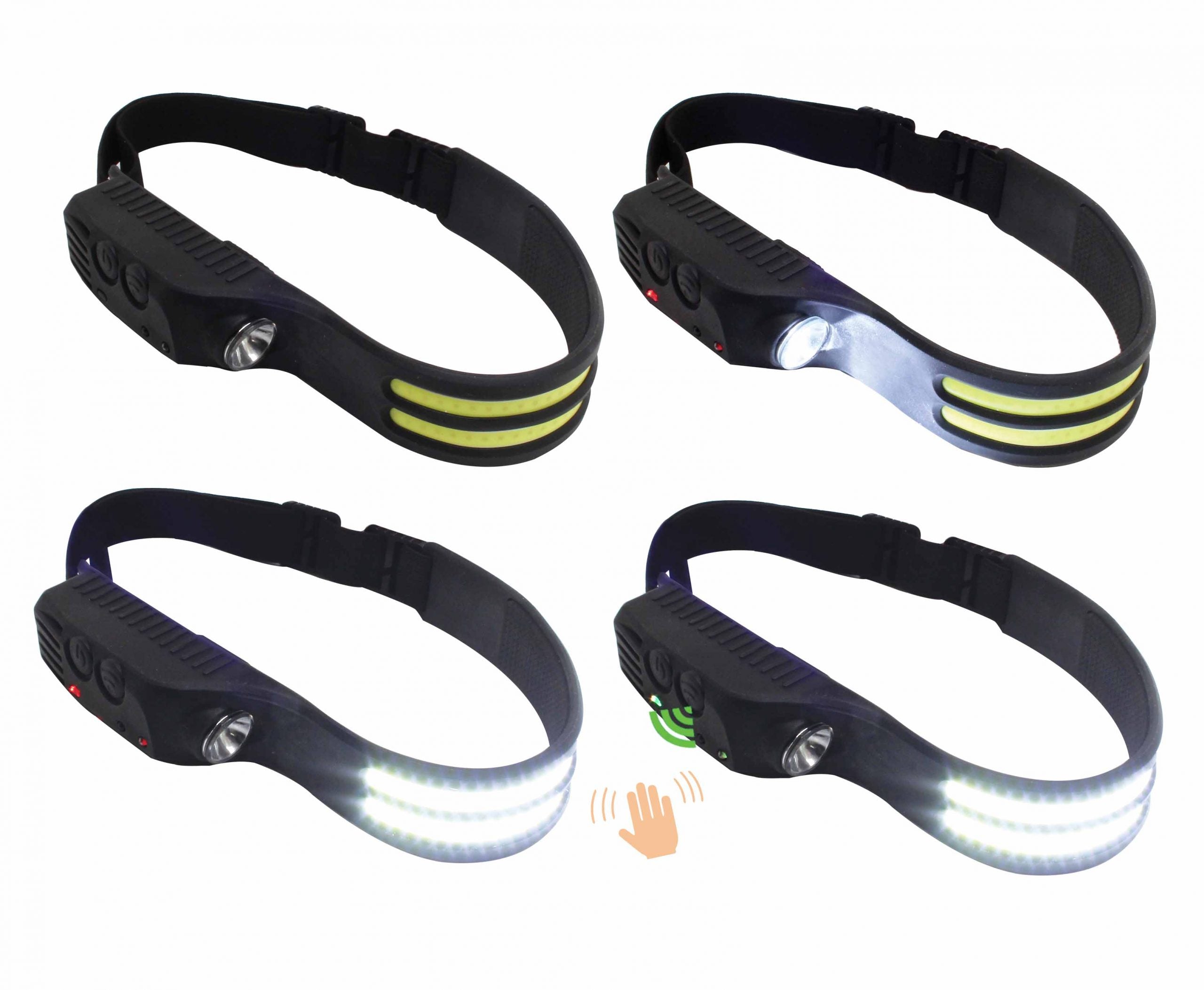 COB LED FEJLÁMPA MOZGÁSÉRZÉKELŐVEL 3-5 W 350 LUMEN SATRA