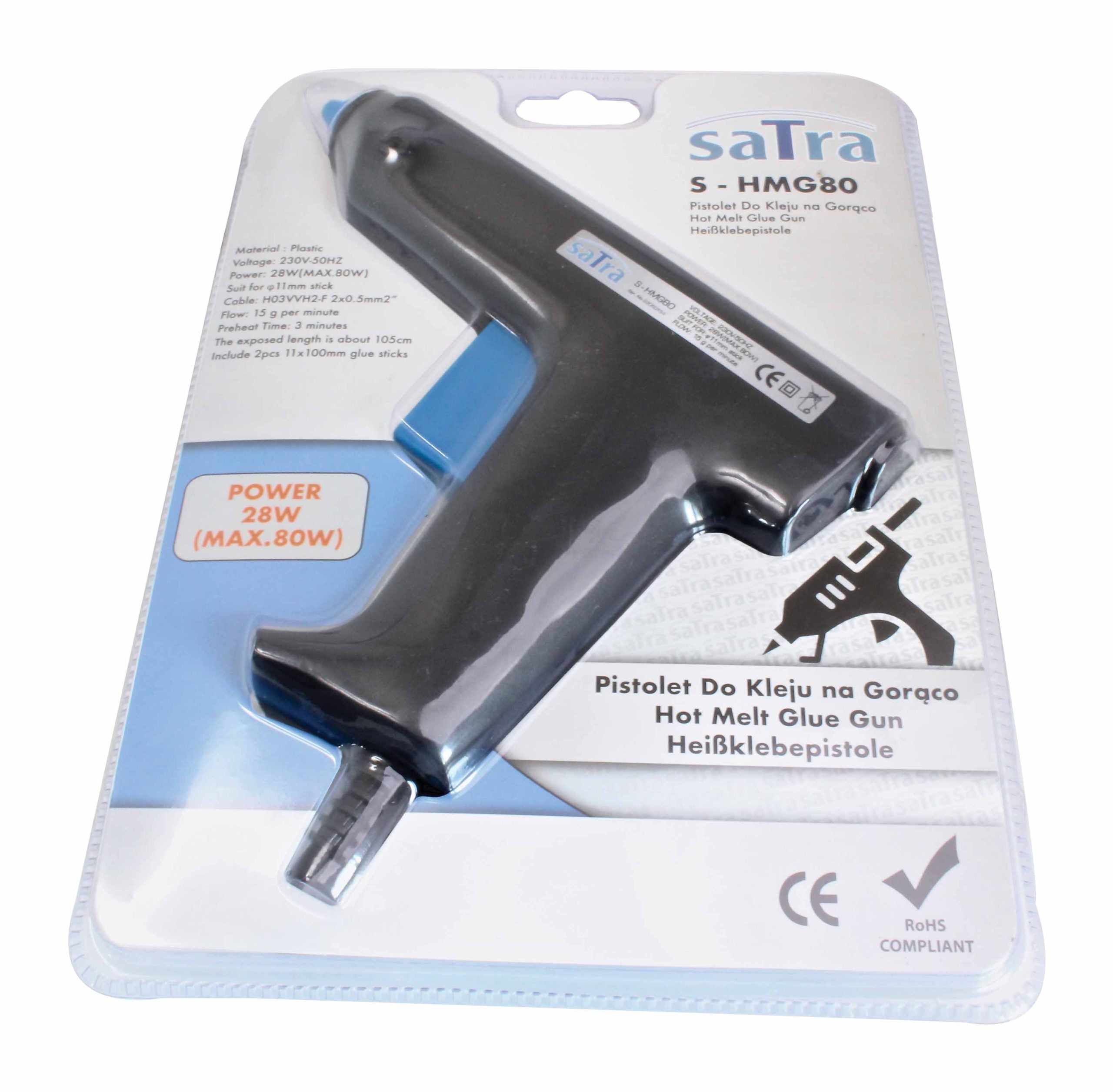 SZILIKON RAGASZTÓPISZTOLY SATRA 80W