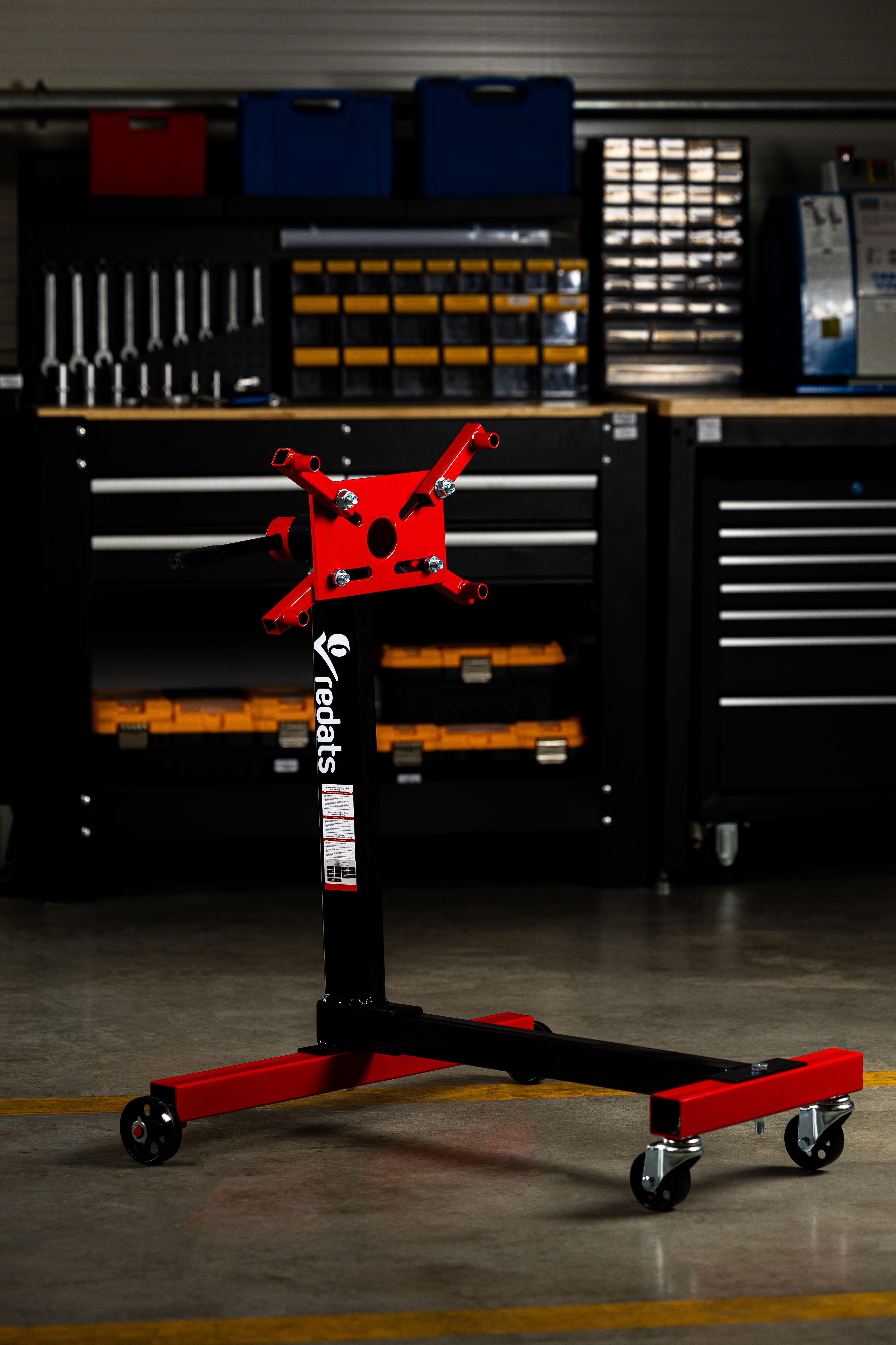 MOTORTARTÓ ÁLLVÁNY FORGATHATÓ 450 KG REDATS