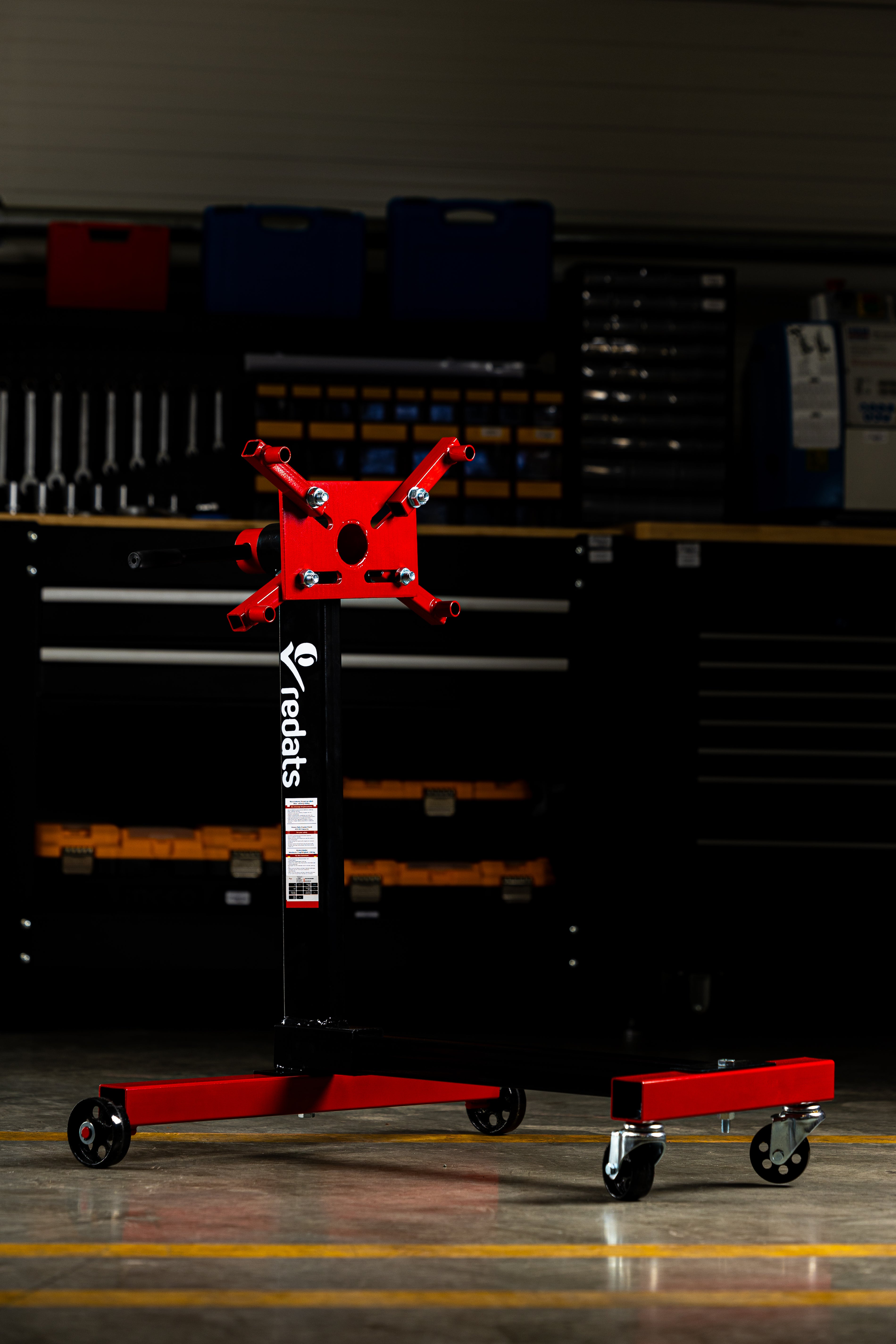 MOTORTARTÓ ÁLLVÁNY FORGATHATÓ 450 KG REDATS