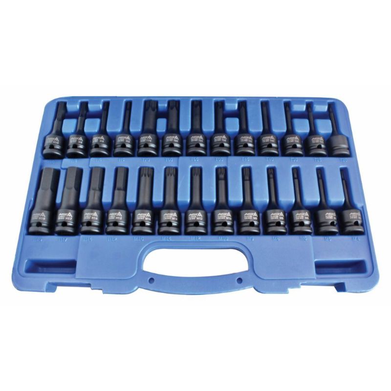 BIT IMBUS TORX LÉGKULCS KÉSZLET XZN SPLINE 1/2" 26 DB